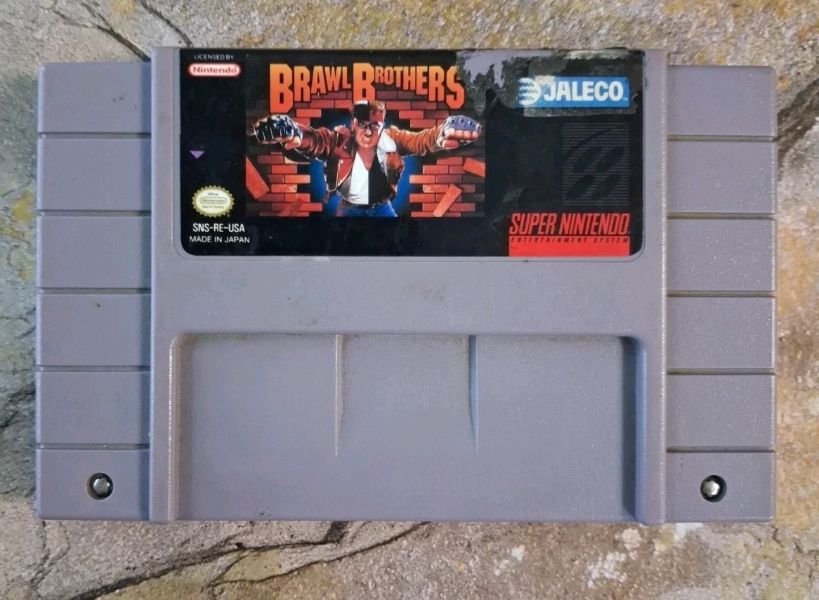Brawl Brothers – Super Nintendo Entertainment System *TESTED, SEE DESC*