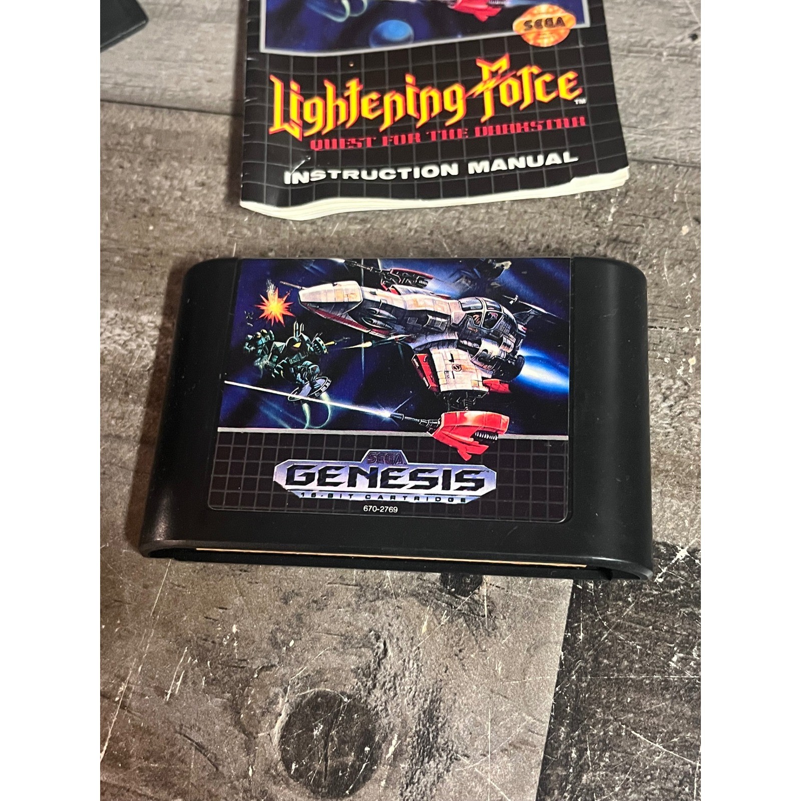 Lightening Force Quest for the Darkstar Sega Genesis CIB Shmup Thunder Force IV