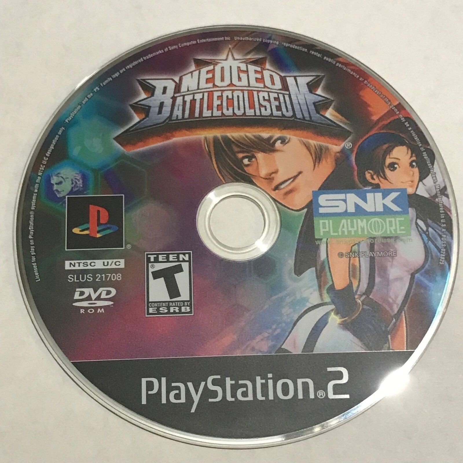 NeoGeo Battle Coliseum (Sony PlayStation 2, 2007) PS2 Tested