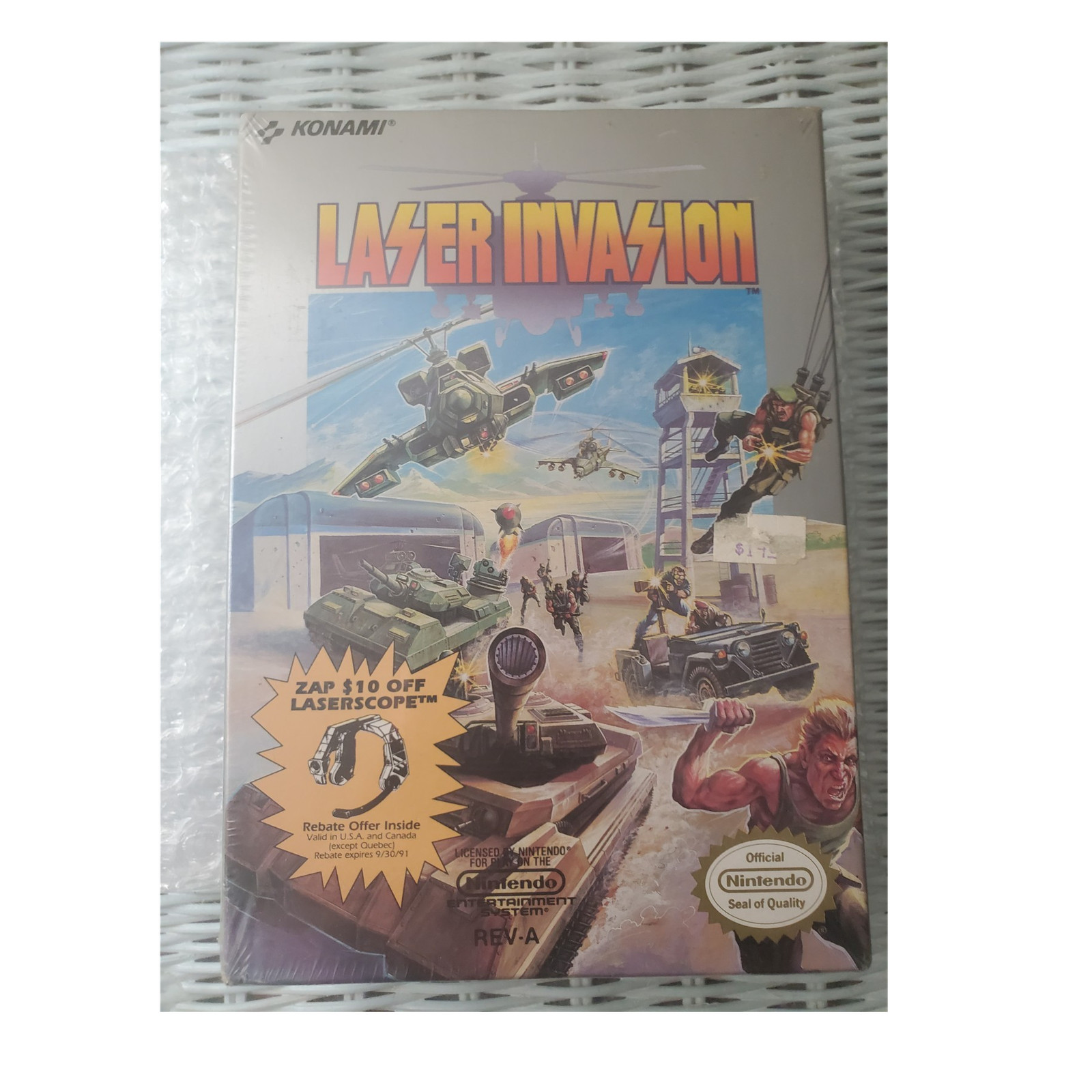 Konami Laser Invasion NES NTSC-U/C (US/Canada) Shooter 1991 Factory Sealed