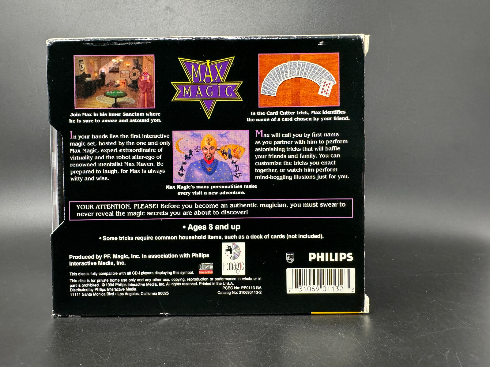 Max Magic (Philips CD-i) *COMPLETE W/ SLIPCOVER – TESTED*