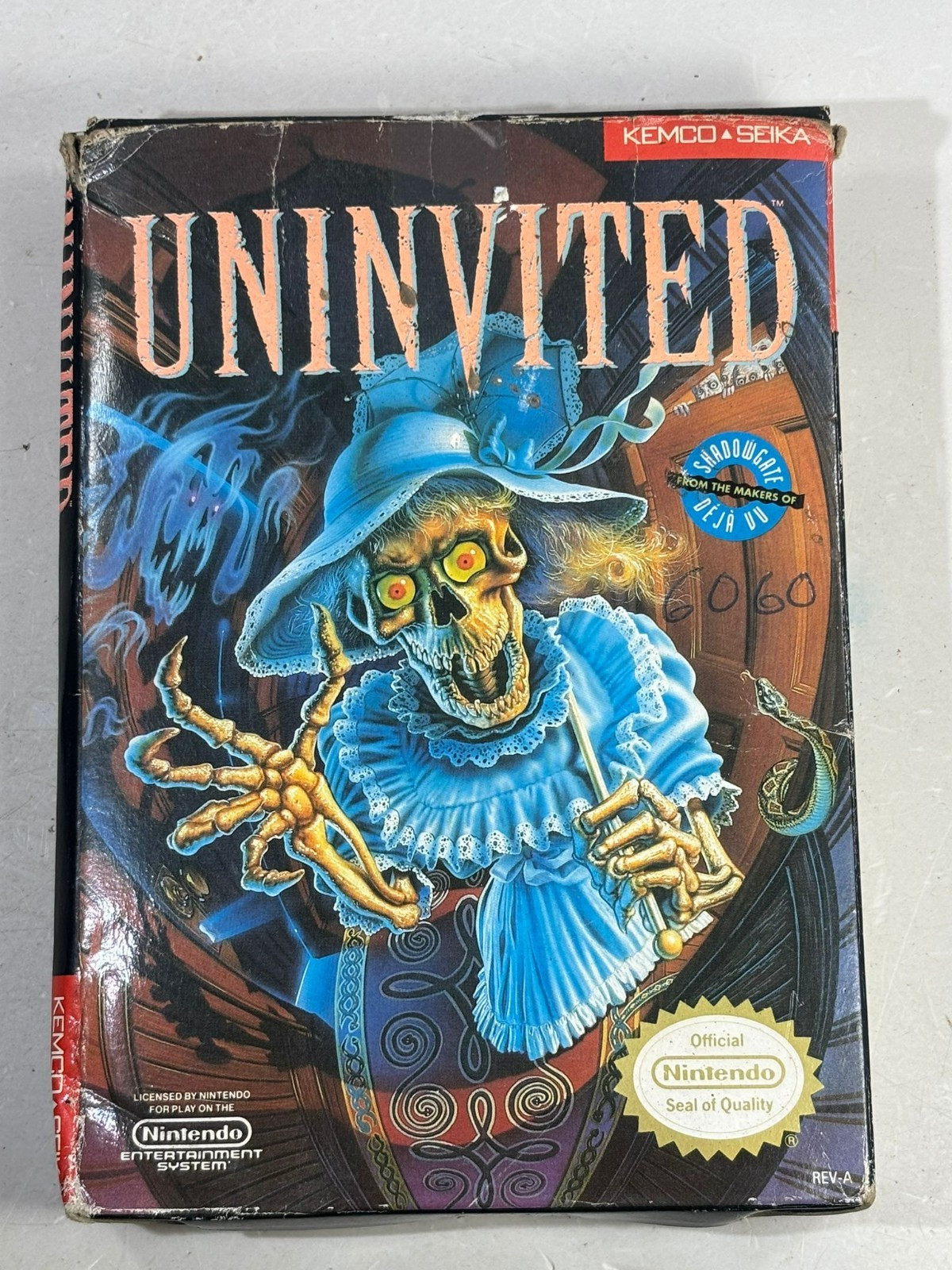 Uninvited (Nintendo Entertainment System, 1991) NES with Box and Inserts
