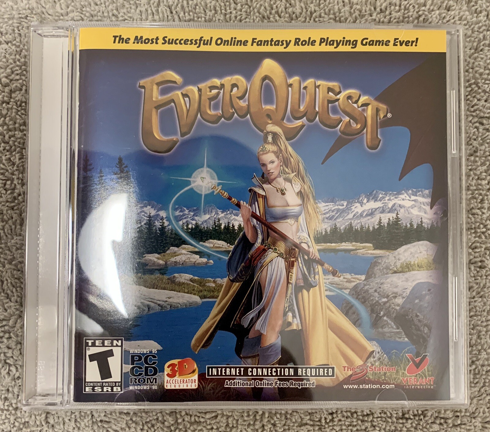 CD-ROM ~ EverQuest ~ Sony ~ T ~ 1 Player ~ 2000/2001 ~ !L🟡🟡K!