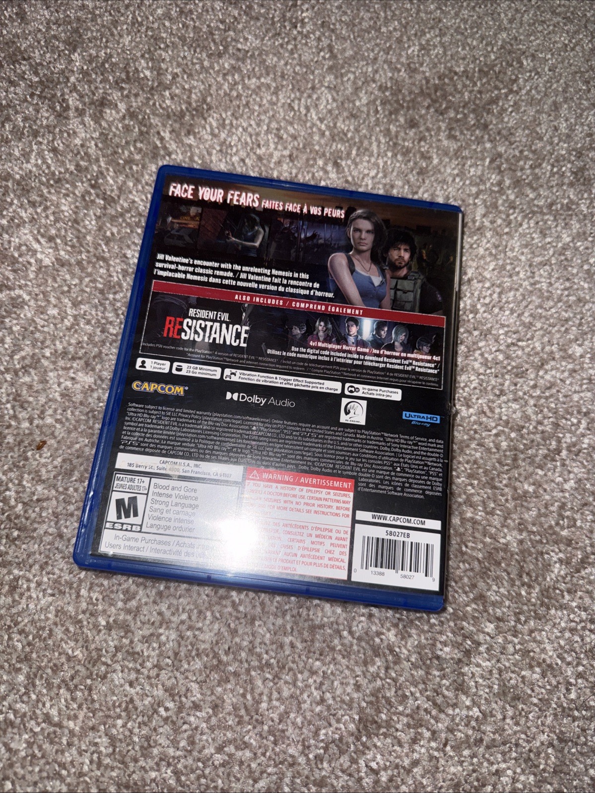 Resident Evil 3 – Sony PlayStation 5