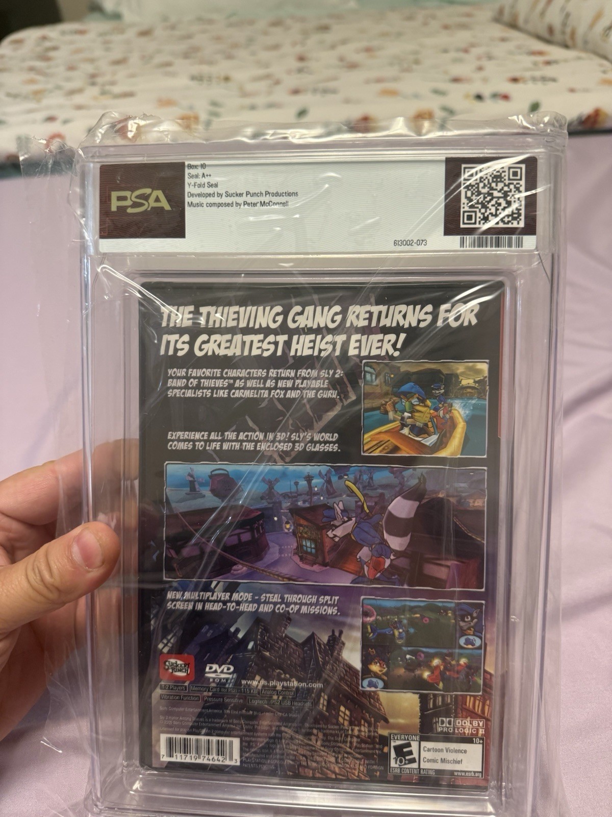 PSA 10 Sly 3 Honor Among Thieves PS2 Greatest Hits Factory Sealed A++ Y-Fold