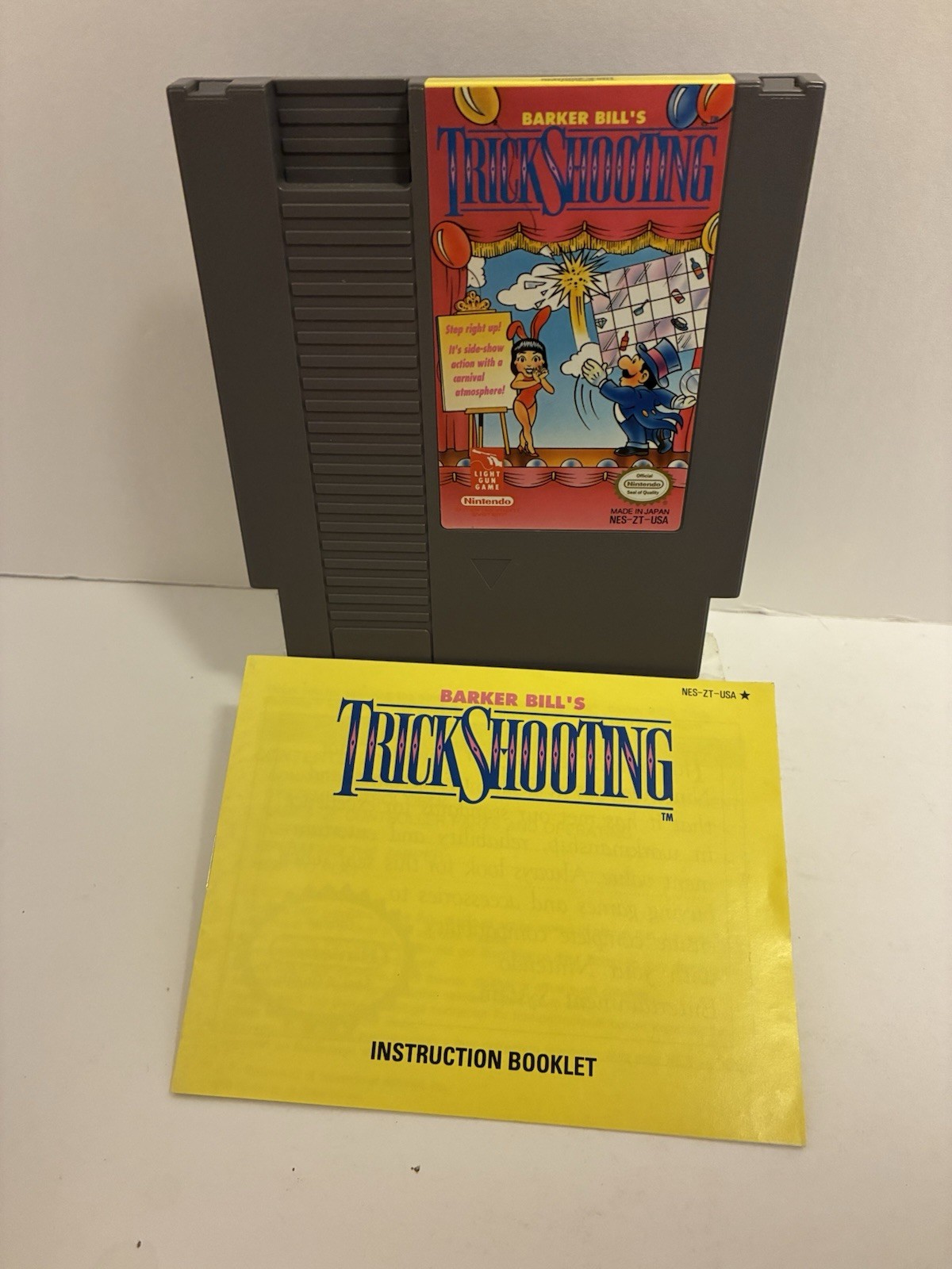 Barker Bill’s Trick Shooting w/man (Nintendo Entertainment System NES) TESTED