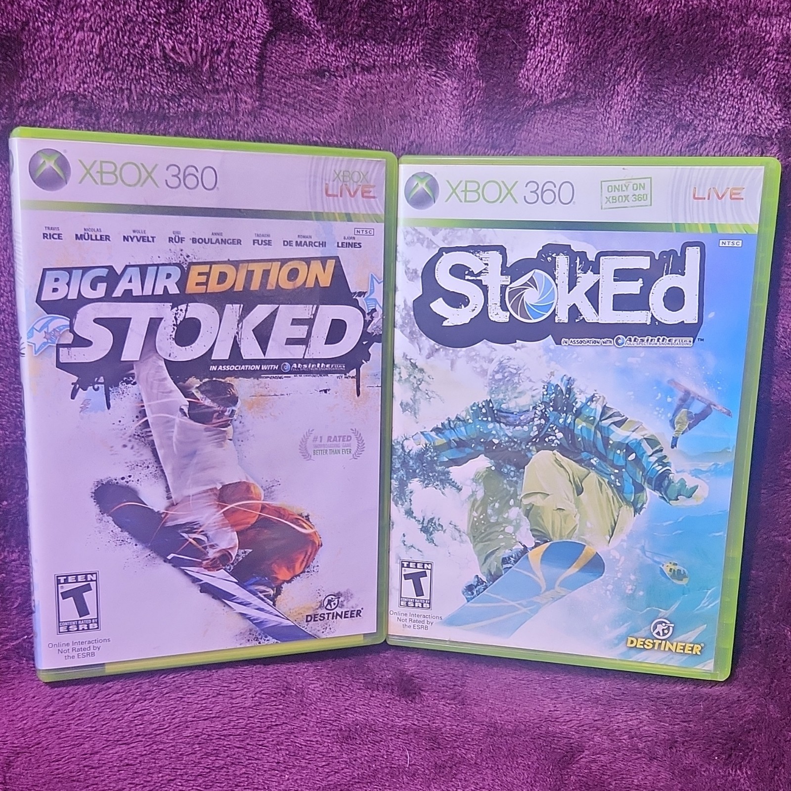 Destineer Stoked & Big Air Edition Xbox 360 Sports Manual Multiplayer Online