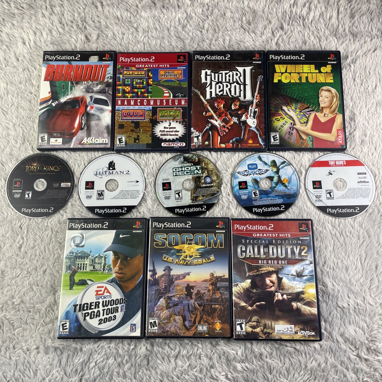 PlayStation 2 Video Game Lot of 12 Games Various PS2 All Tested and Working