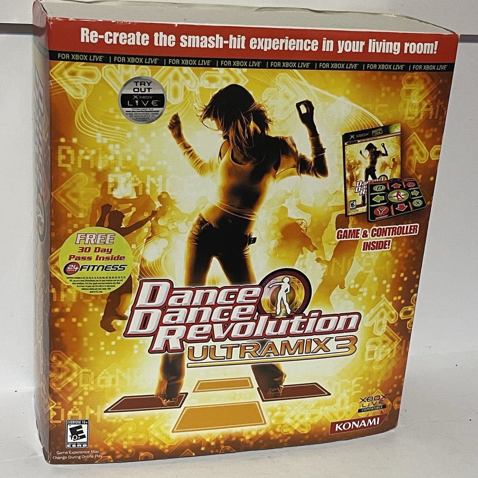Dance Dance Revolution Ultramix 3 Bundle (Microsoft Xbox) Game + Pad/Controller