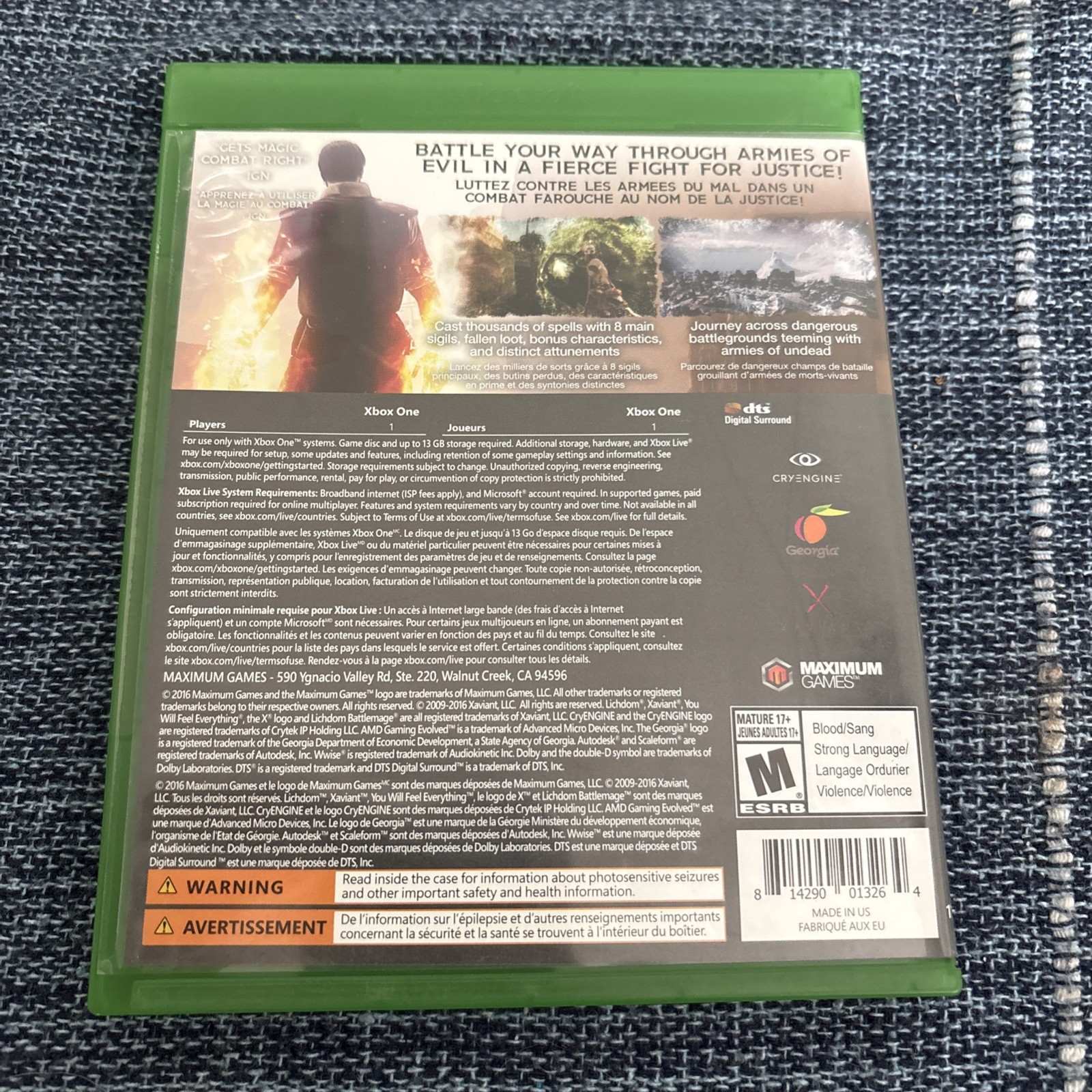 Lichdom: Battlemage (Microsoft Xbox One, 2016)