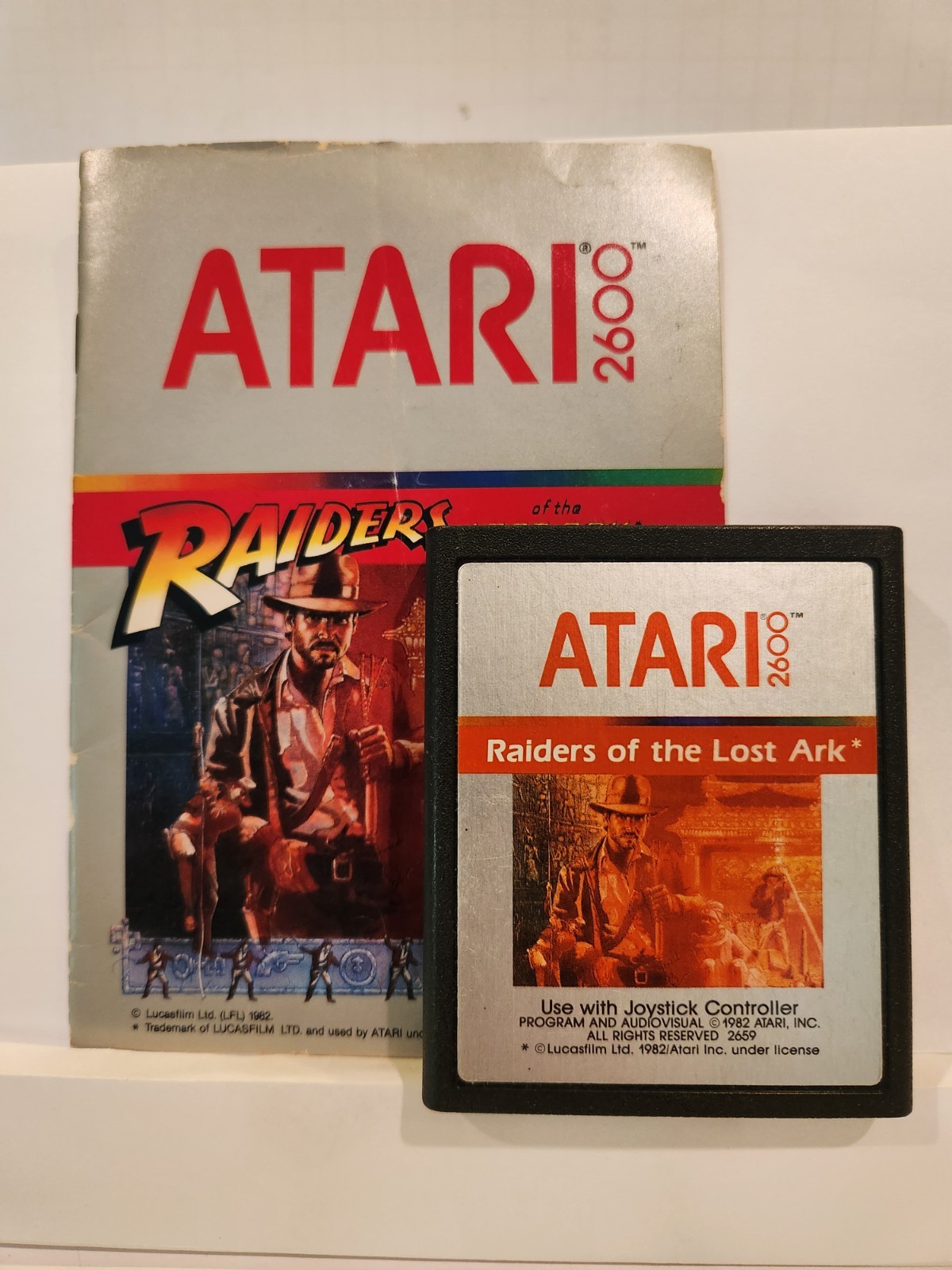 Atari 2600 Raiders of the Lost Ark (1982) Cartridge with Manual – Tested