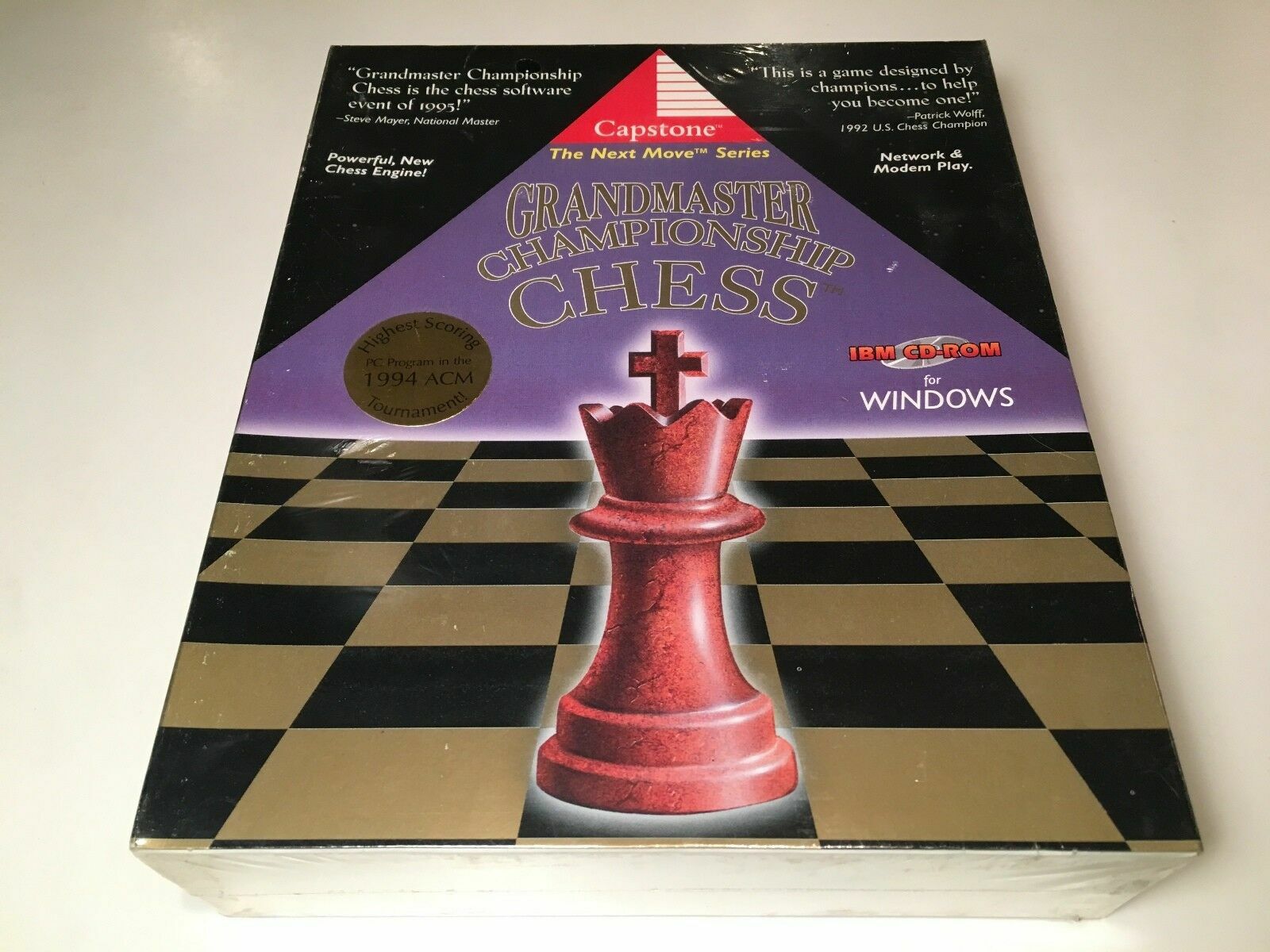 * Grandmaster Championship Chess New In Box PC Game 1995 Capstone CD-Rom.