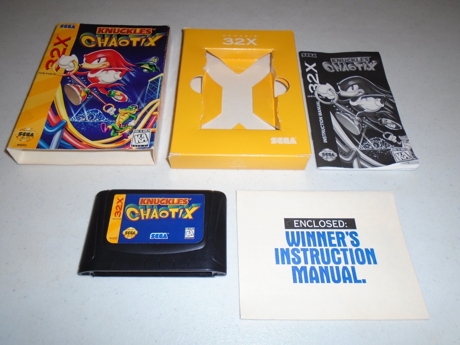 Sonic the Hedgehog 3, Sonic CD, Knuckles Chaotix ☆☆ Complete Sega Genesis CD 32X