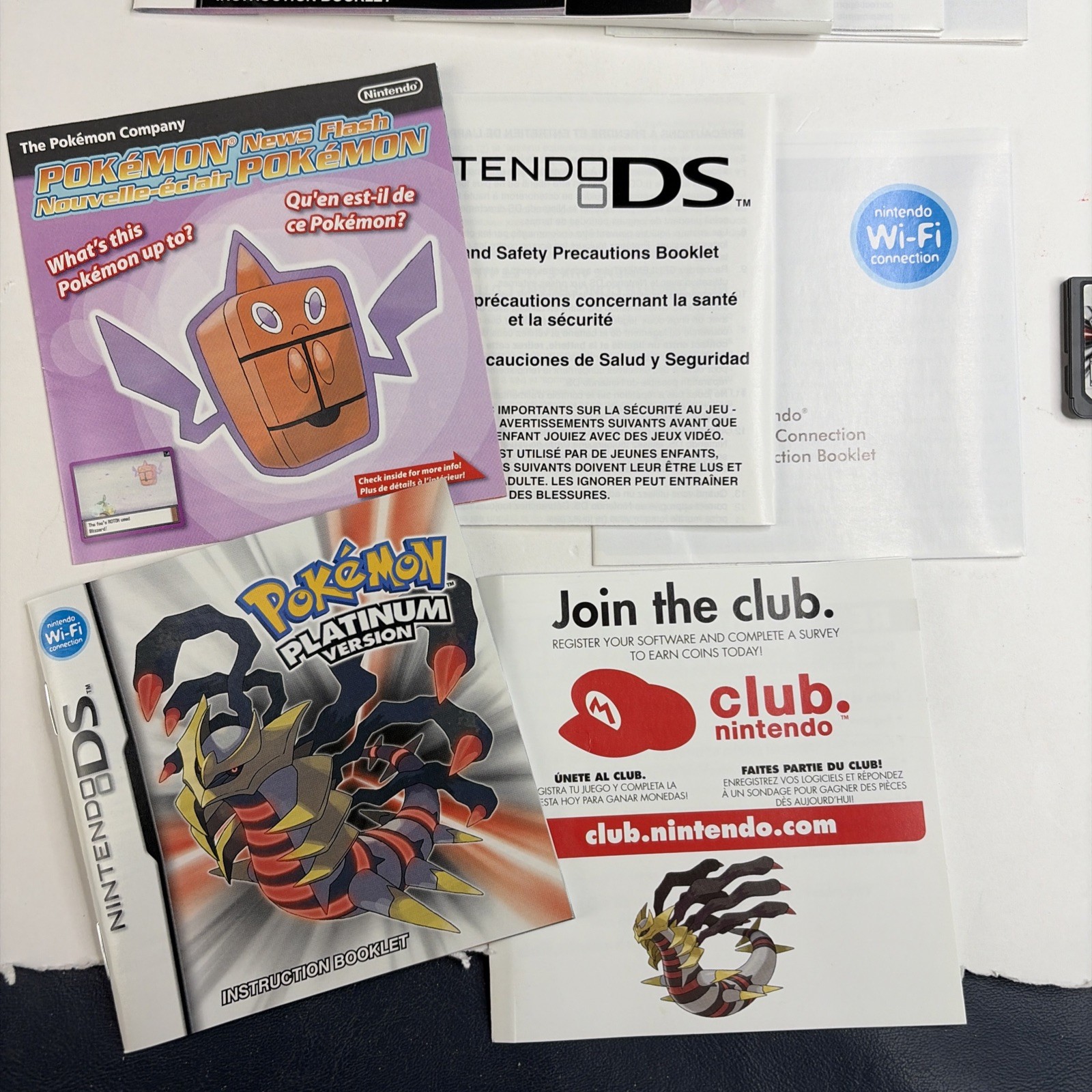 NICE! Pokemon Platinum Diamond Pearl Bundle CIB 100% Complete Box Authentic DS