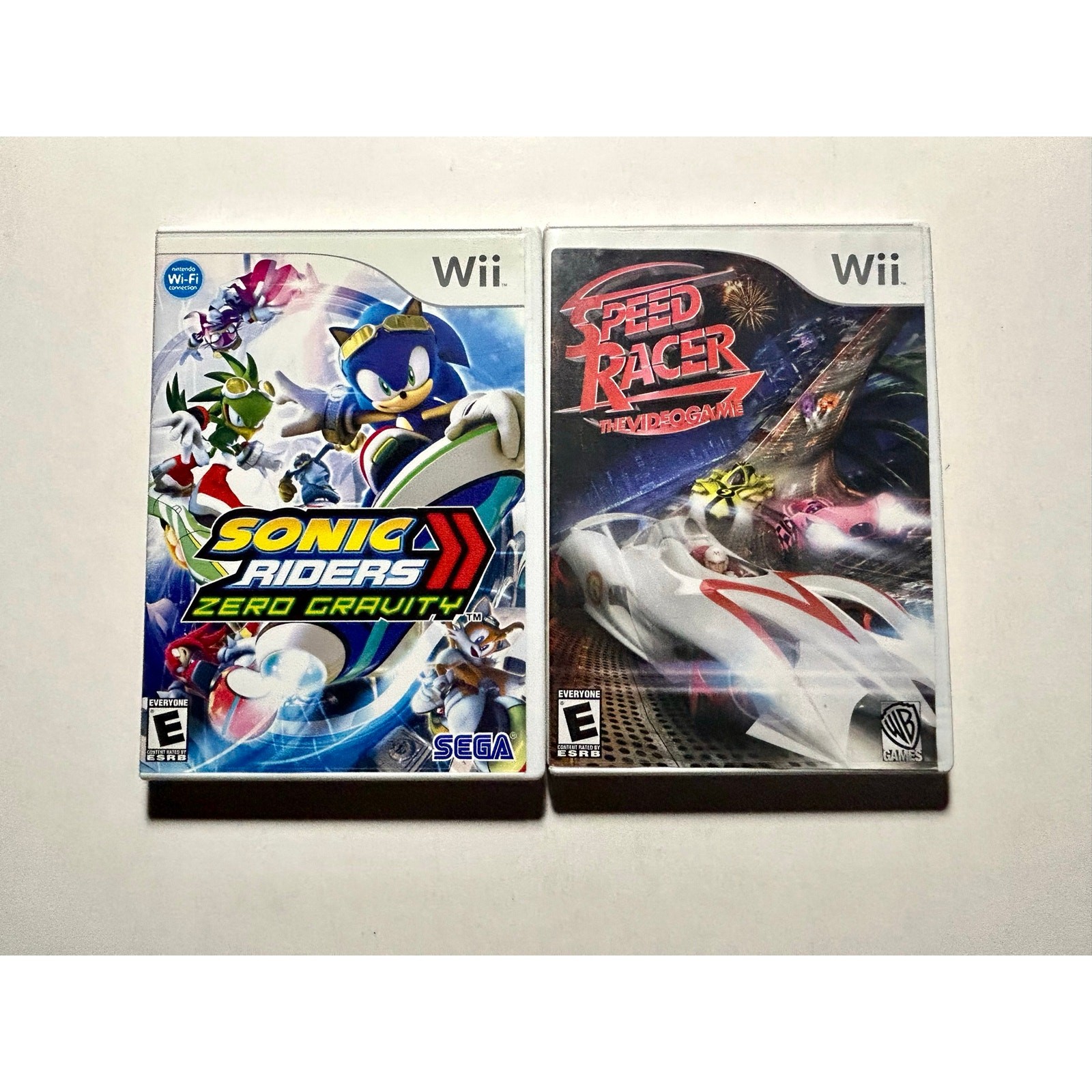 Nintendo Wii Racing Bundle Video Game Lot🔥Works! Speed Racer Sonic Riders Nice