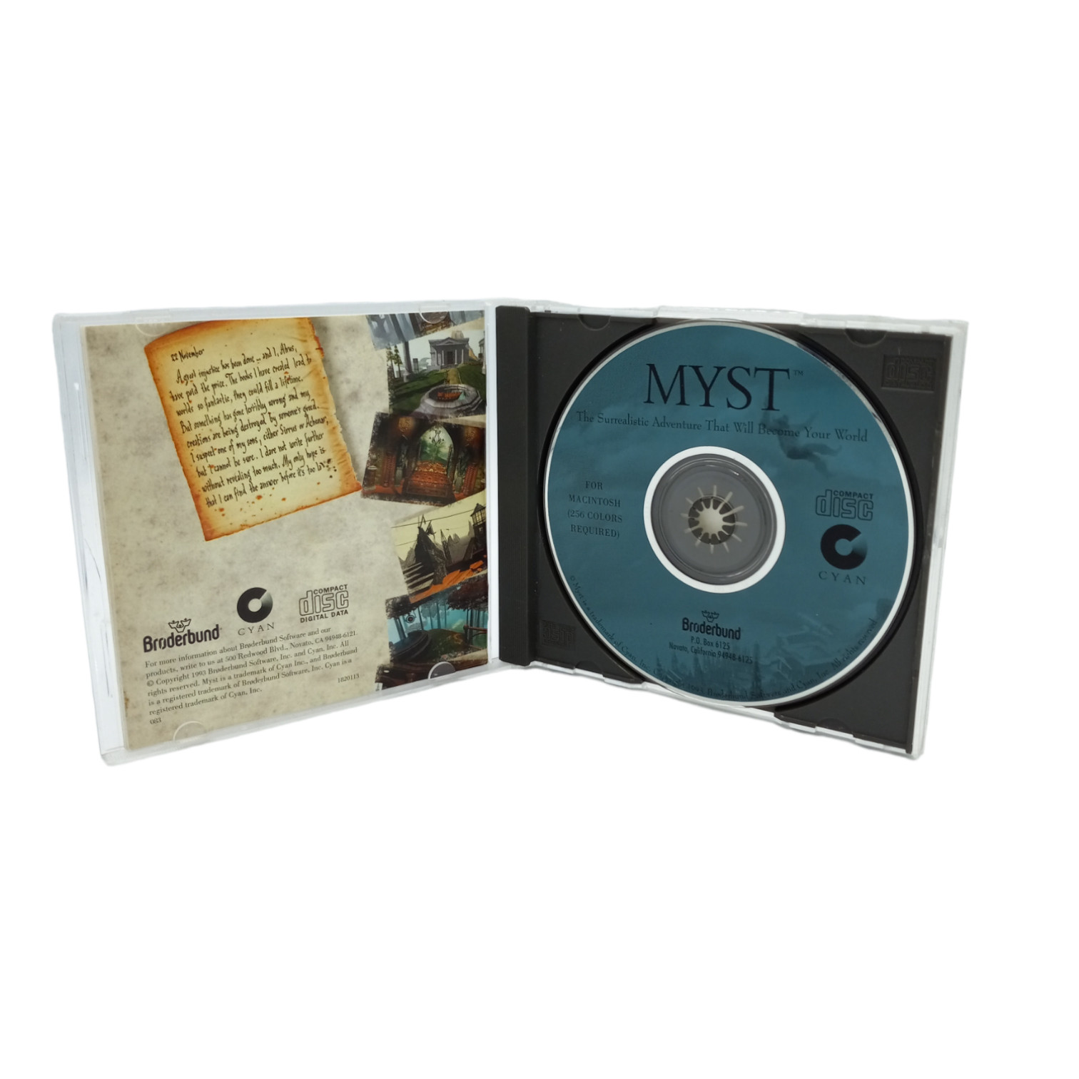 Myst | Original Apple Macintosh 1993 1994 Complete CIB Brøderbund Cyan