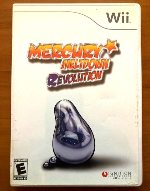 Mercury Meltdown Revolution Nintendo Wii includes instruction manual, disk, case