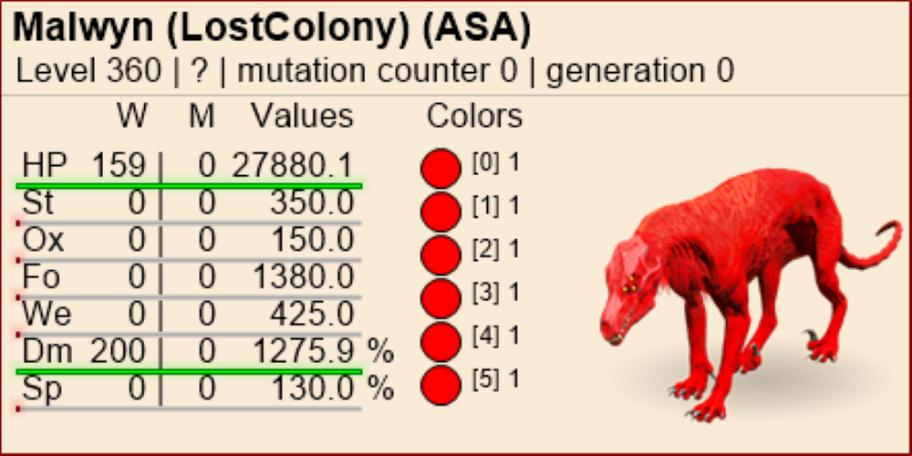 Malwyn-NEW-LEVEL 361- Ark Survival Ascended PVE- ASA-Dino-Official-XBOX/PS5/PC