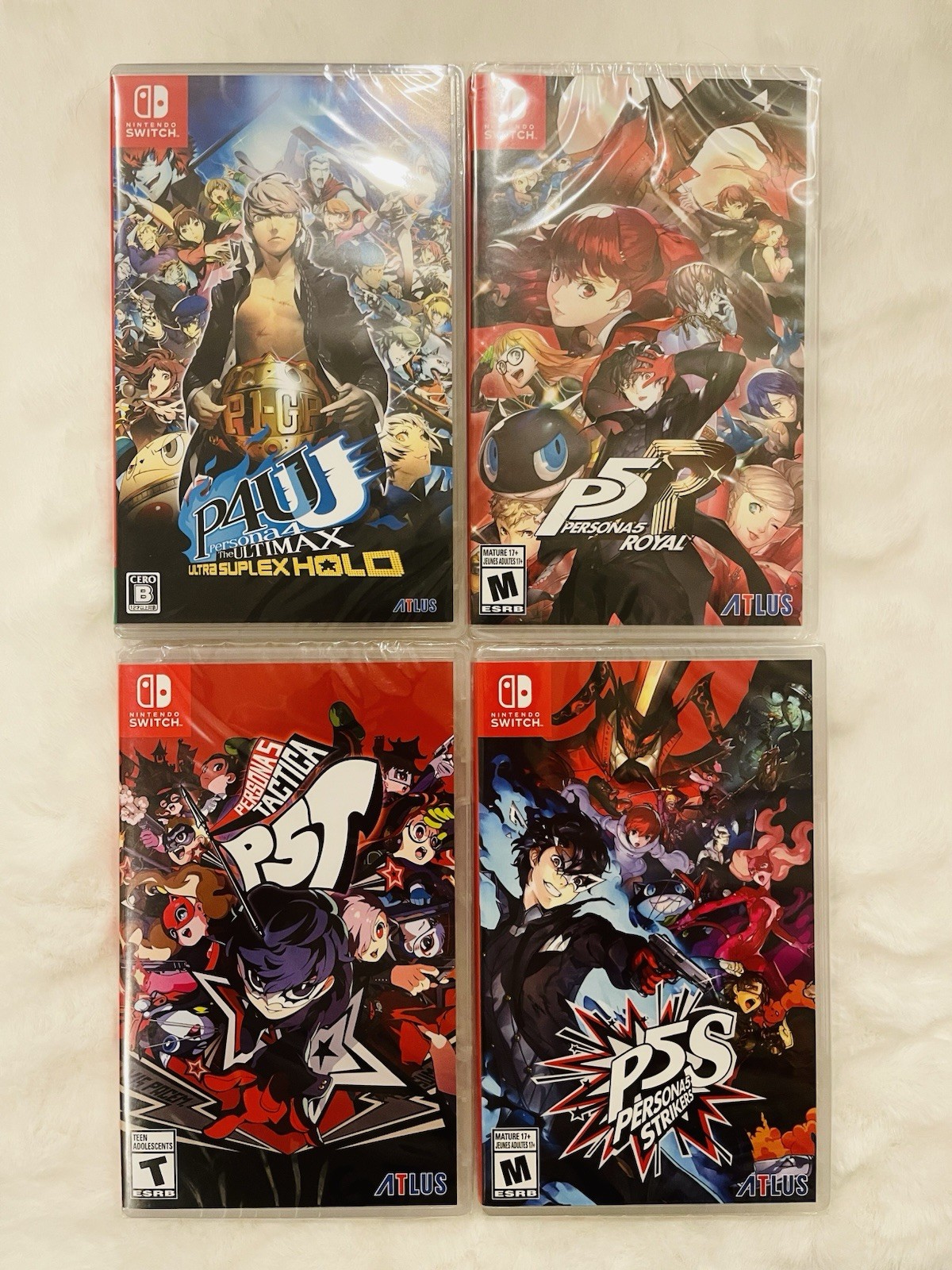 Persona 5 Switch Lot + 4 Arena Ultimax | Royal, Strikers, Tactics | NEW SEALED