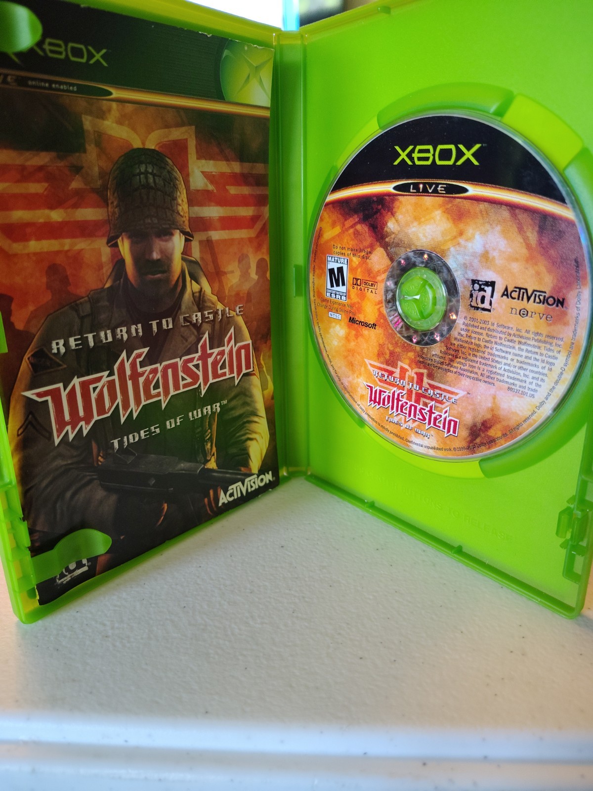 Return to Castle Wolfenstein: Tides of War (Microsoft Xbox, 2003) CIB