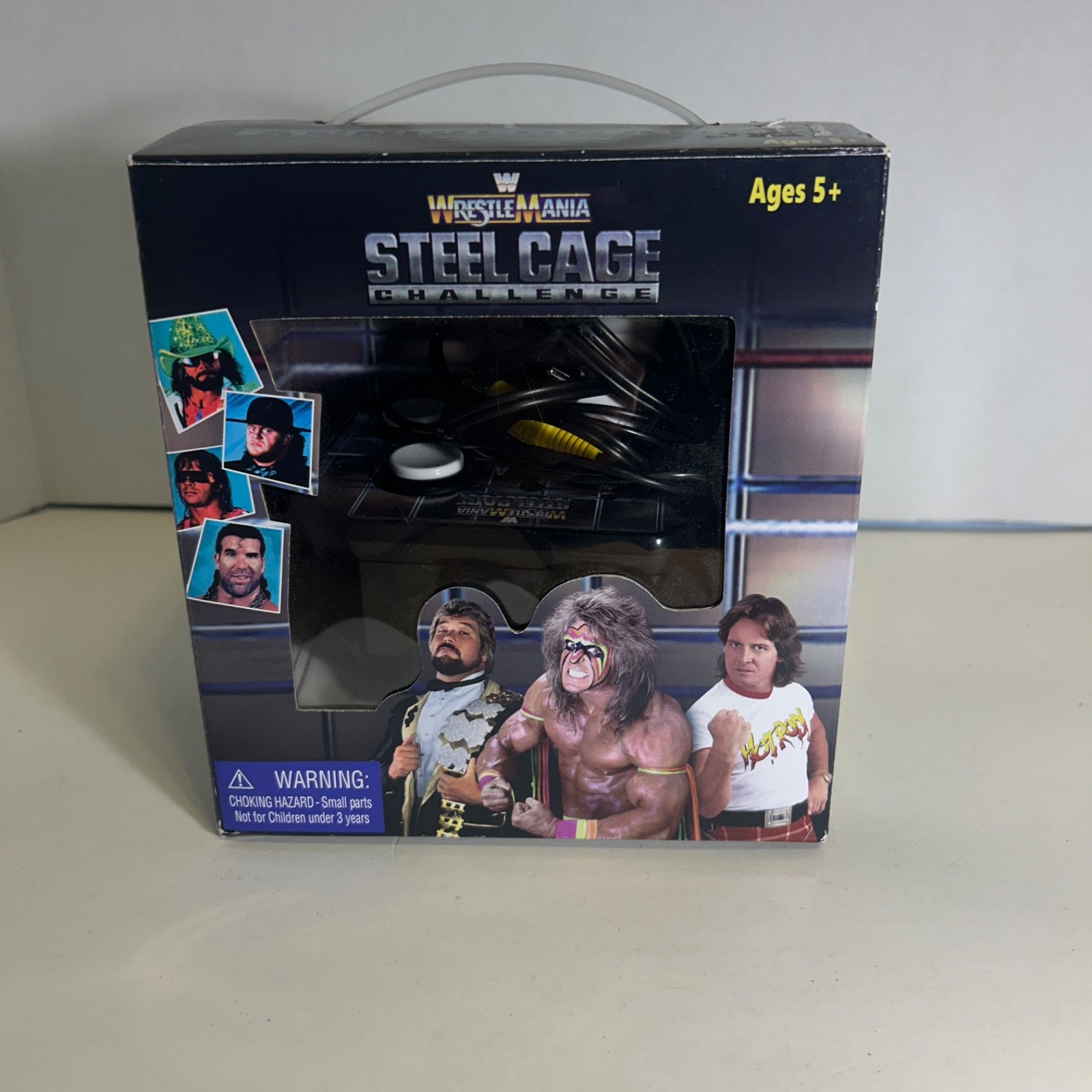 Wrestlemania Steel Cage Challenge 25th Throwback Open Box W Users Guide. WORKING