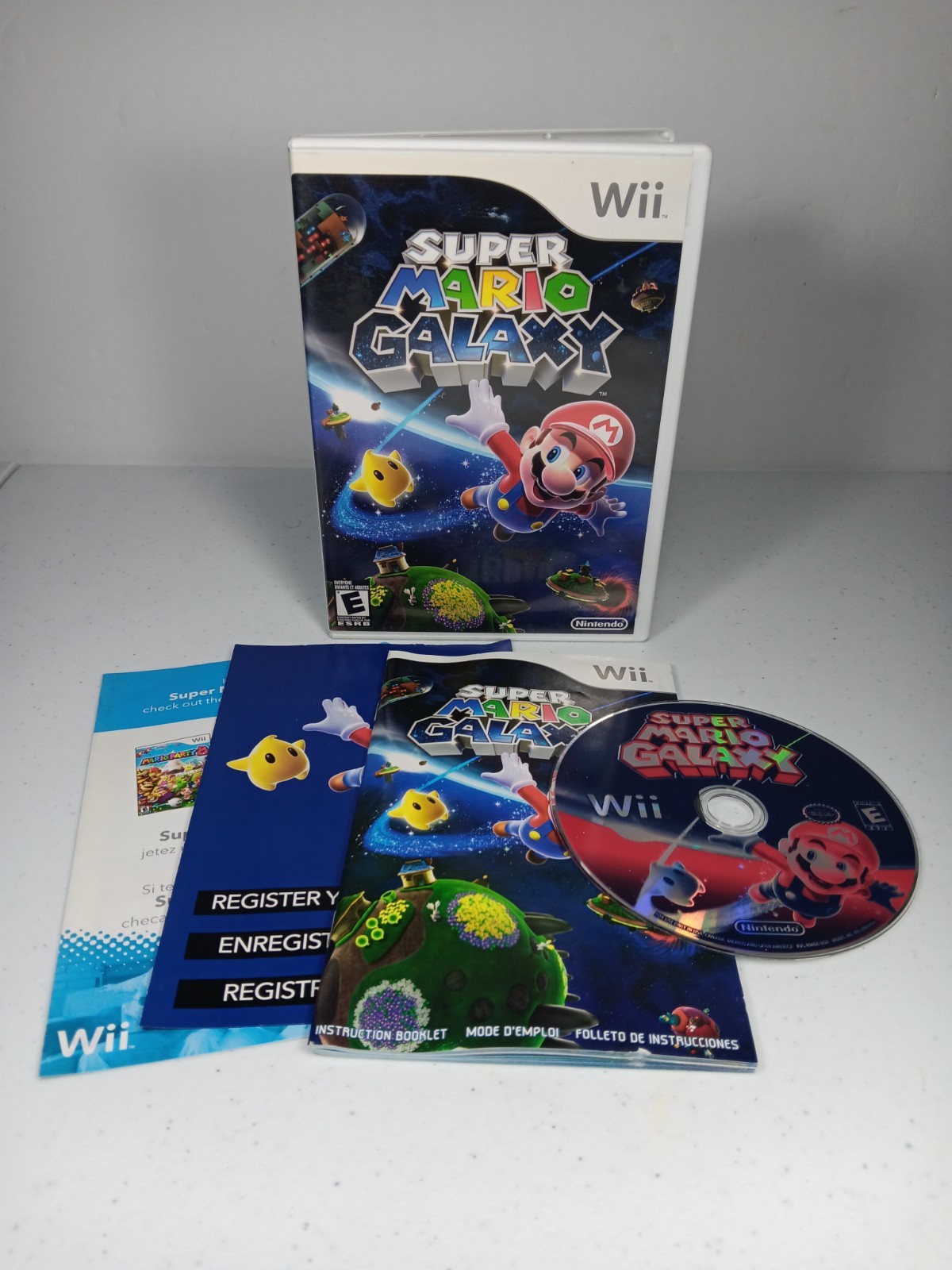 Super Mario Galaxy (Nintendo Wii, 2007) Complete Tested