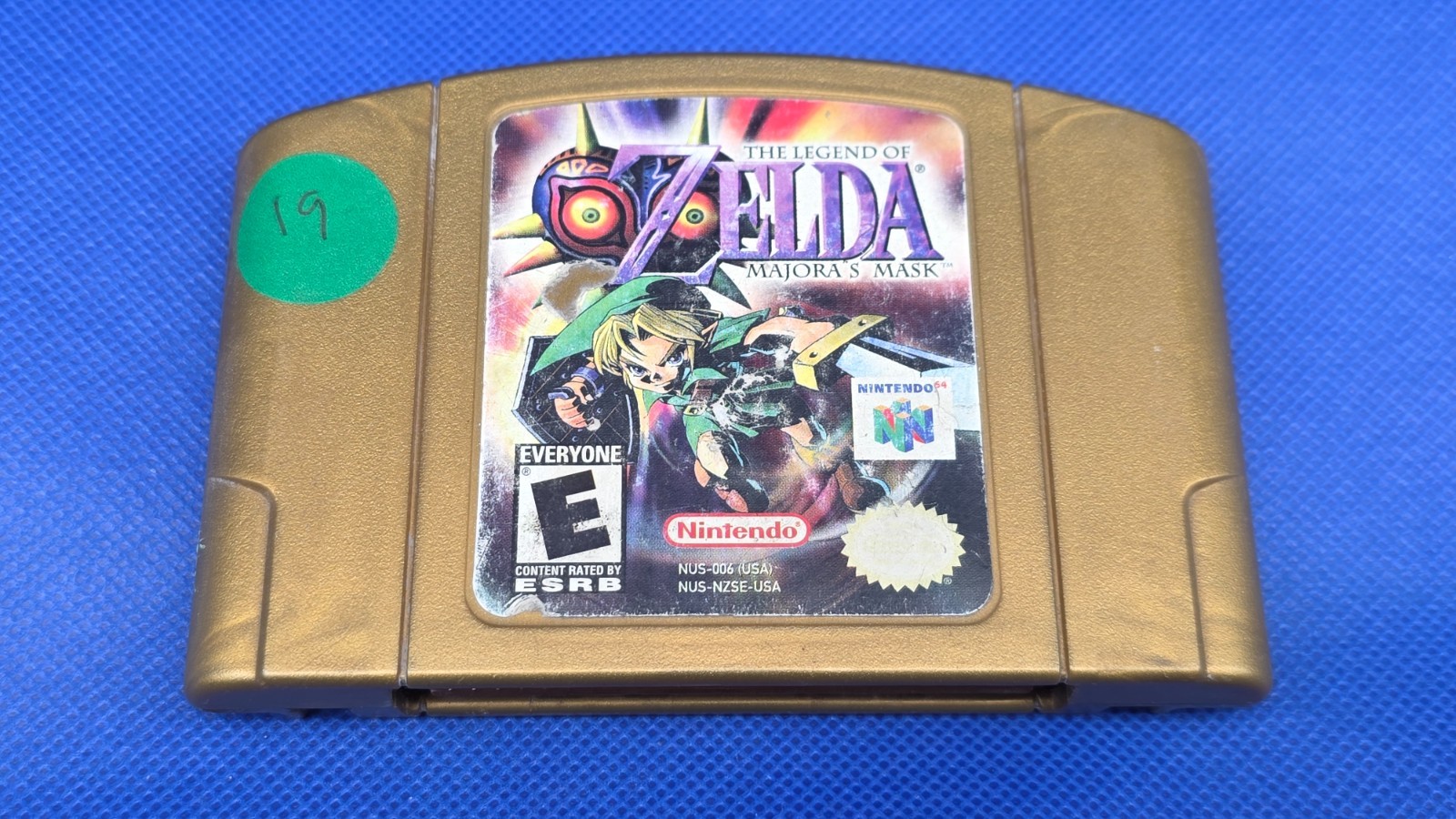 19: Nintendo 64 N64 – Zelda Majora’s Mask Gold – Authentic – Cart Only – Tested