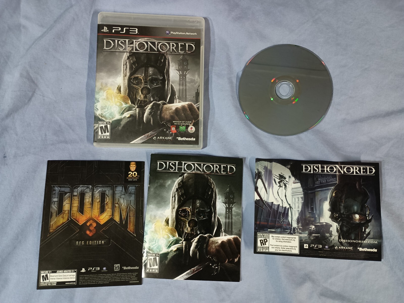 Dishonored With Manual Sony PS3 PlayStation 3 Complete CIB W/ Manual Video Game