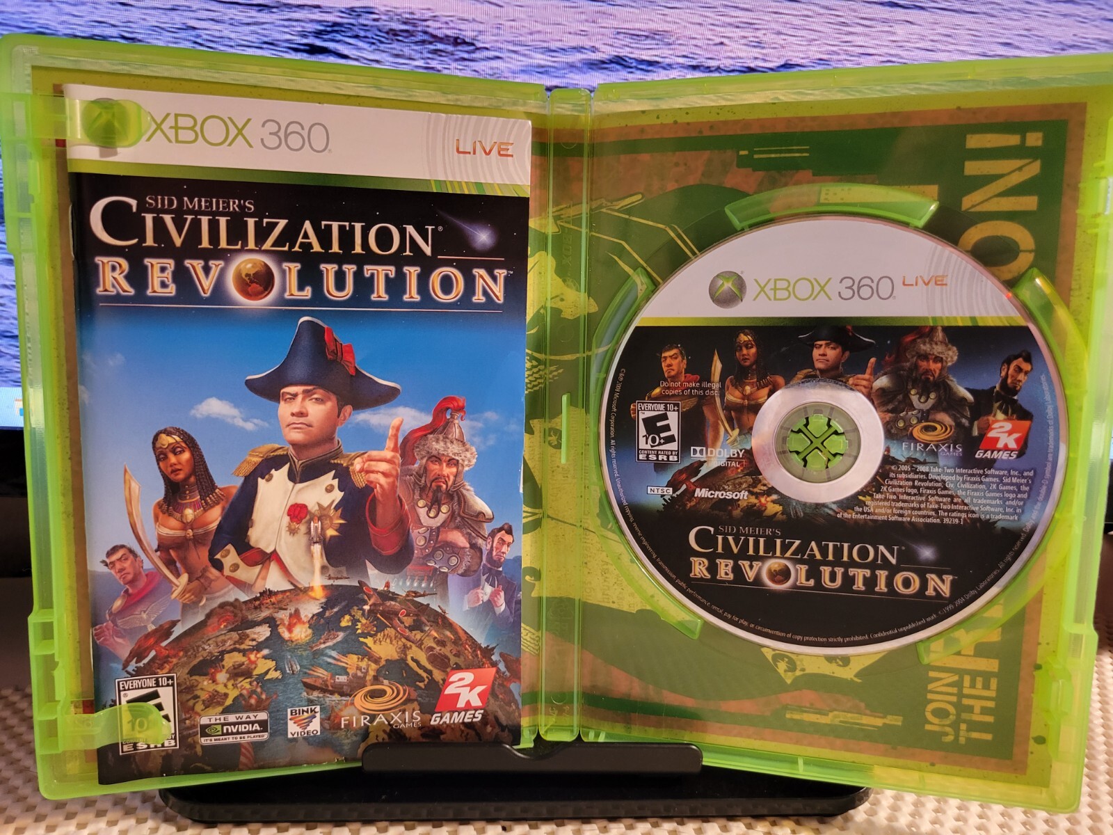 Sid Meier’s Civilization Revolution (Microsoft Xbox 360, 2008) Complete