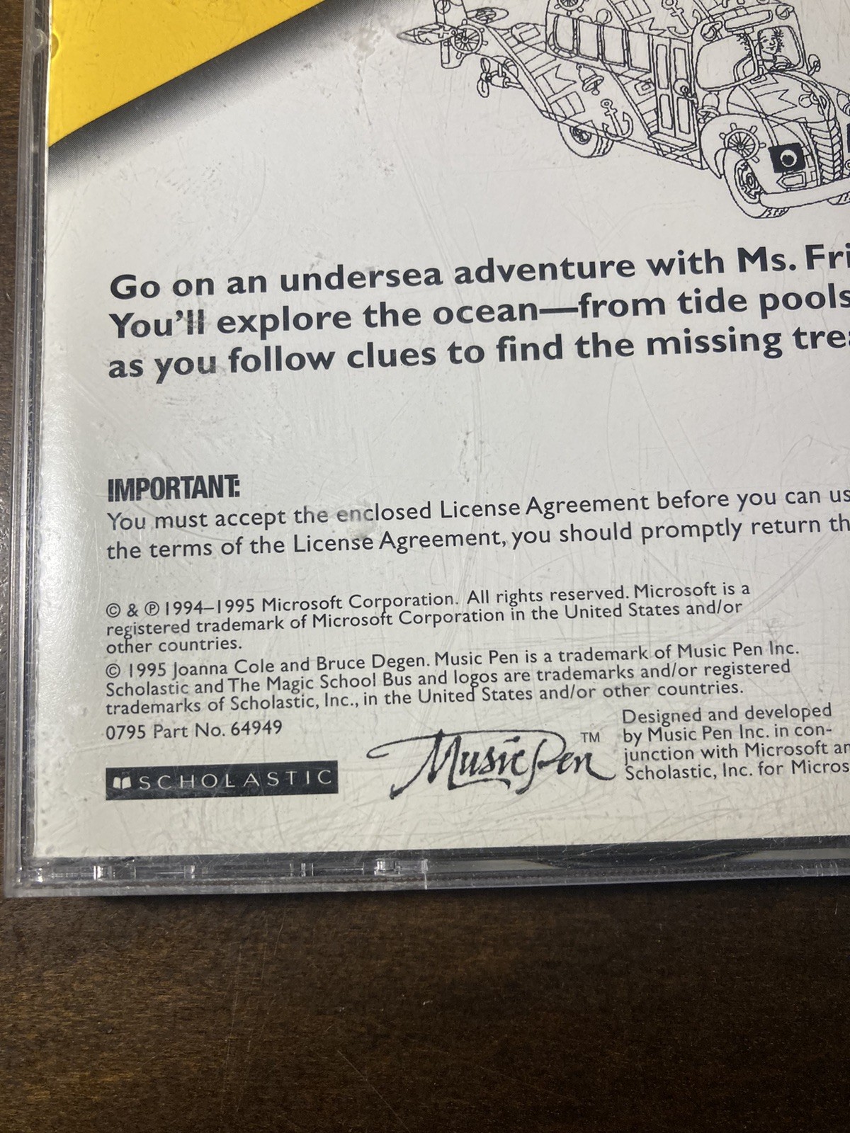 The Magic Schoolbus Explores the Ocean – Microsoft Home Windows 95 PC CD Game