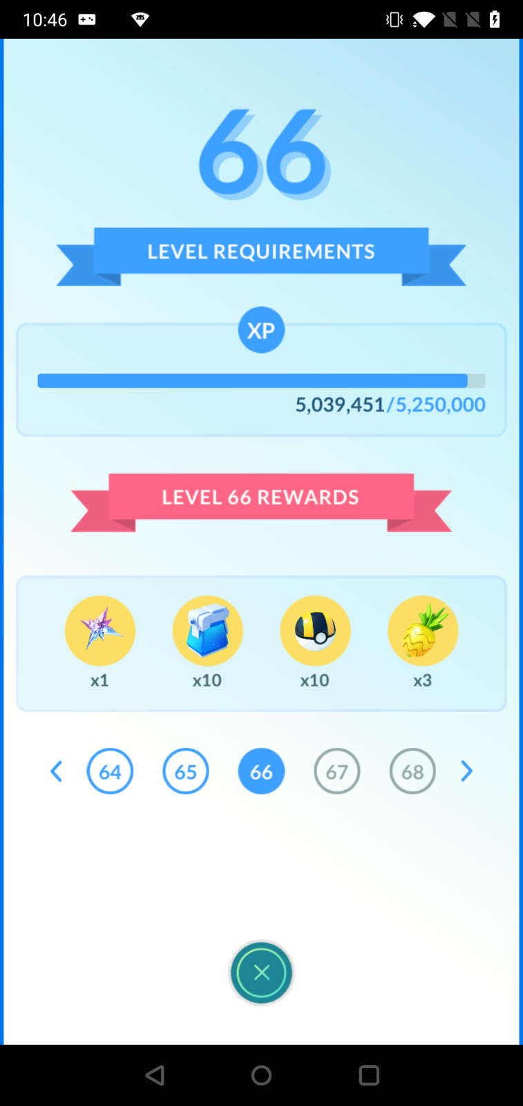 Pokémon GO Account Level 65 – 100 Shinies – 4 Million Stardust – PTC!