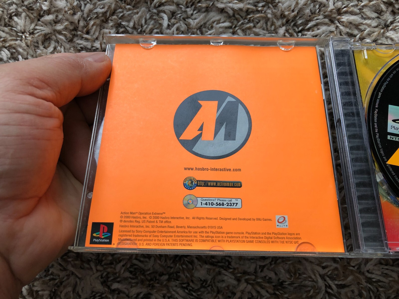 Action Man: Operation Extreme (PlayStation 1, 2000) CIB W/ Manual Tested