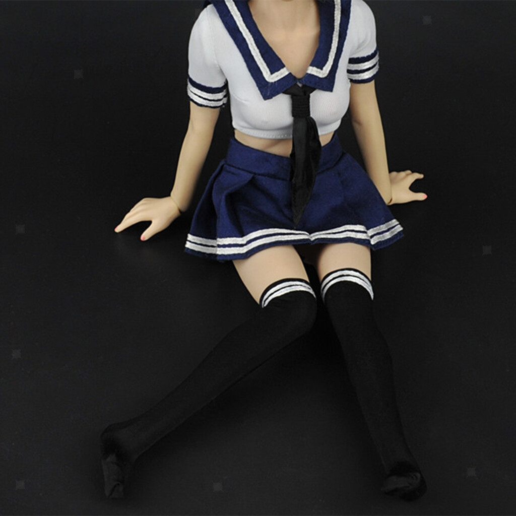 1/6 Scale JK School Uniform Sailor Costume for 12″ Female Action Figure Body