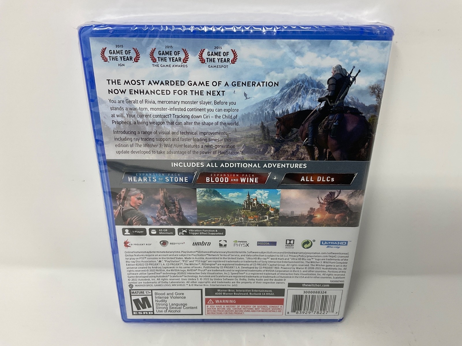 Witcher 3: Wild Hunt Complete Edition PS5 – Sony PlayStation 5 READ
