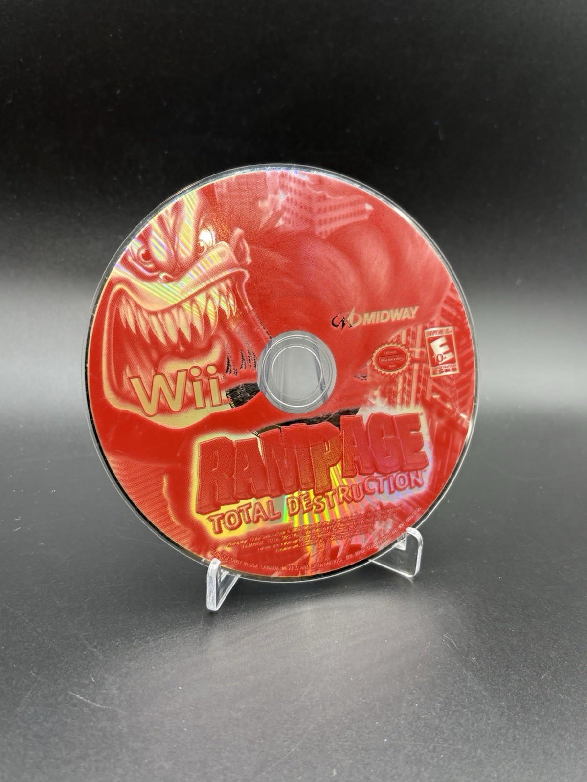 Rampage Total Destruction Nintendo Wii Disc Only