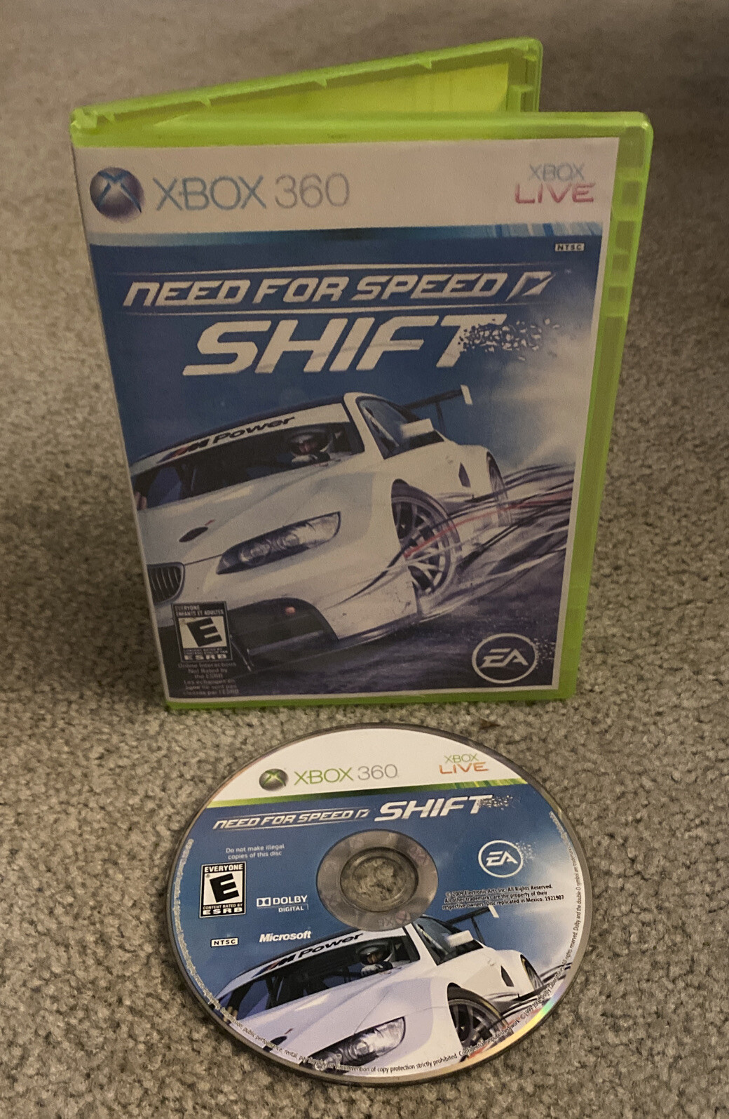 Need for Speed: Shift (Microsoft Xbox 360, 2009) – TESTED & FREE SHIPPING