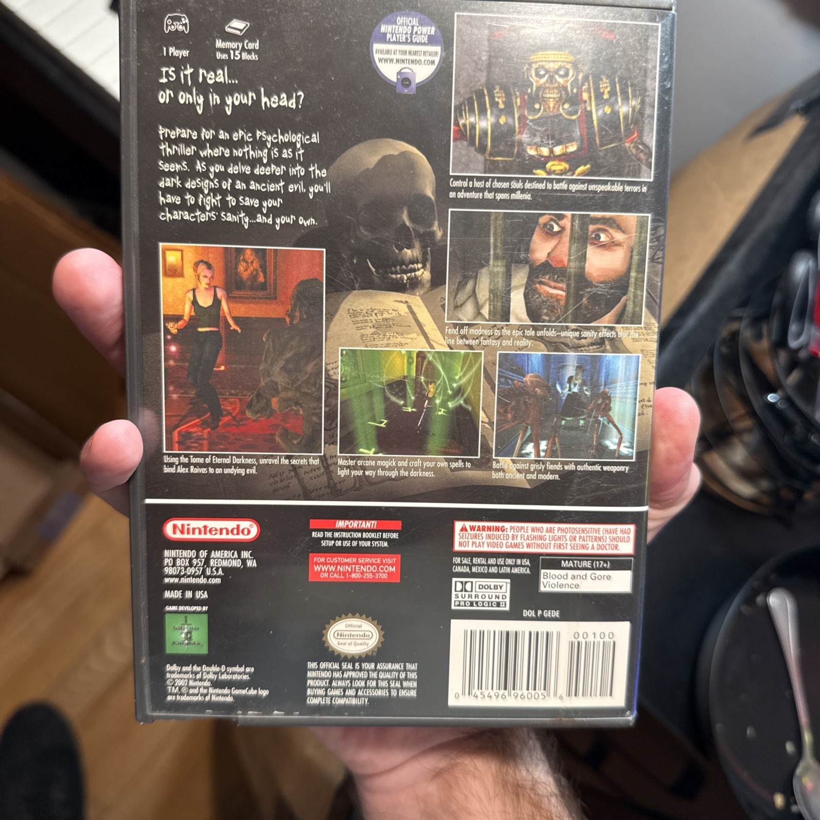 Eternal Darkness : Sanity’s Requiem (Nintendo Gamecube 2002) Cib COMPLETE