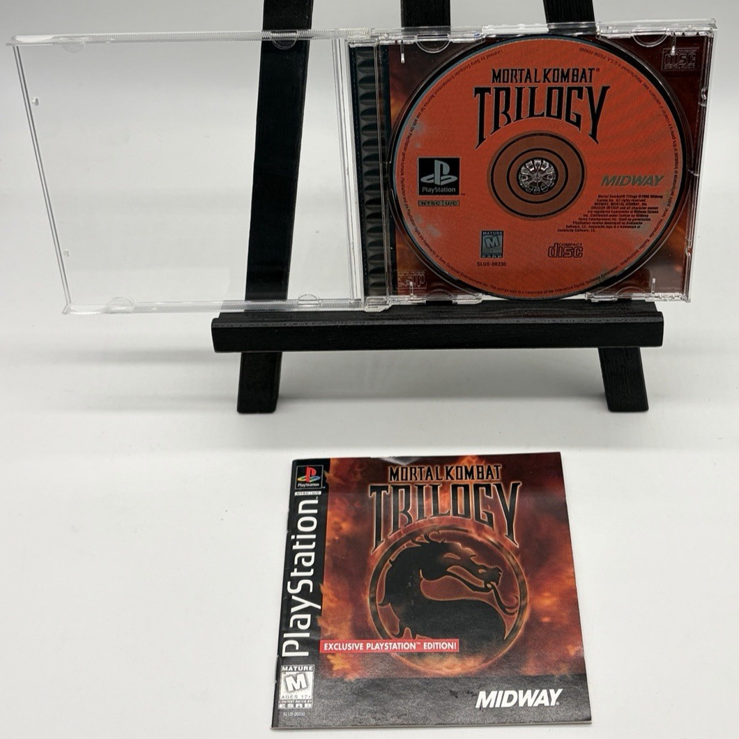 Mortal Kombat Trilogy PlayStation 1 Black Label CIB – Working