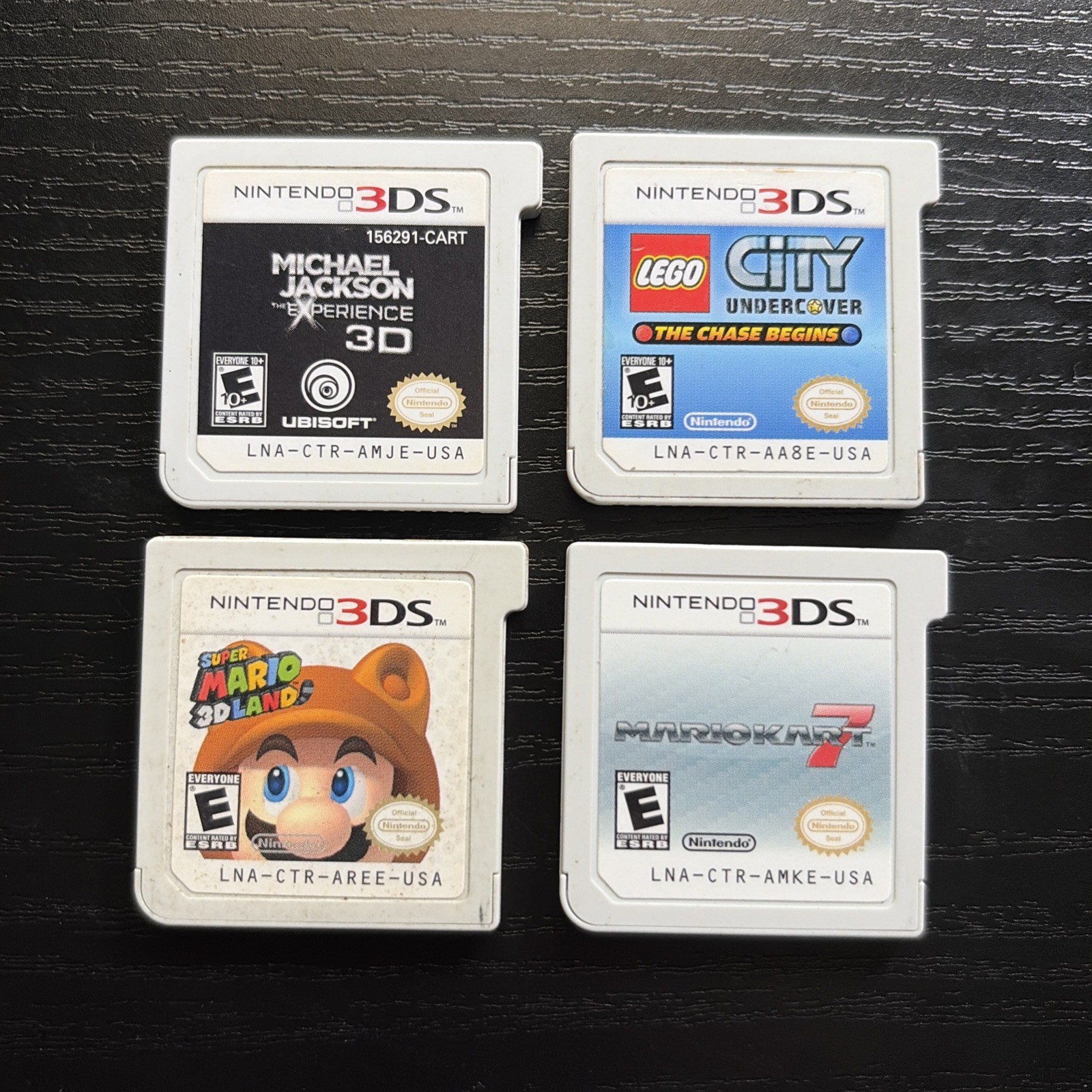 Nintendo 3DS Authentic Cartridge Only LOT of 4 Games – Mario Kart 3D Land Lego