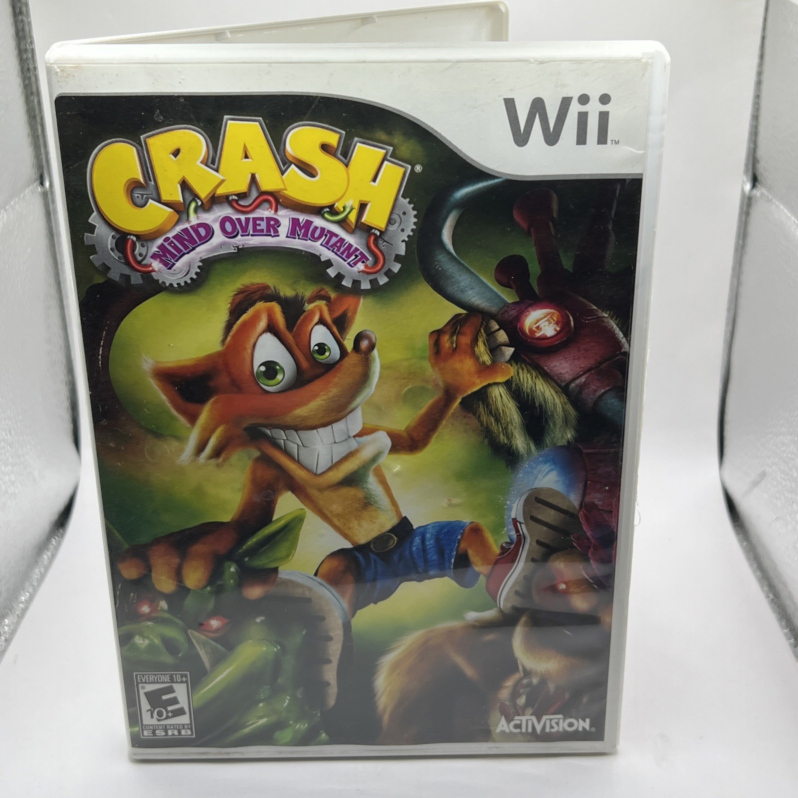 Crash Mind Over Mutant (Nintendo Wii, 2008) Complete CIB Tested Check Pics