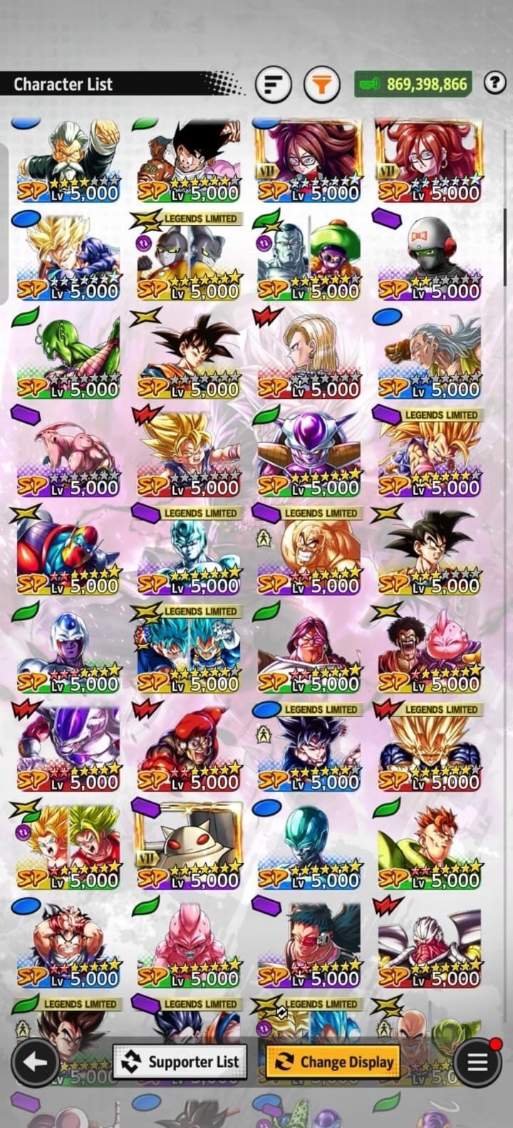 Dragon Ball Legends Endgame Account || 11 Summonable UL || 6 LR || Stacked Acc