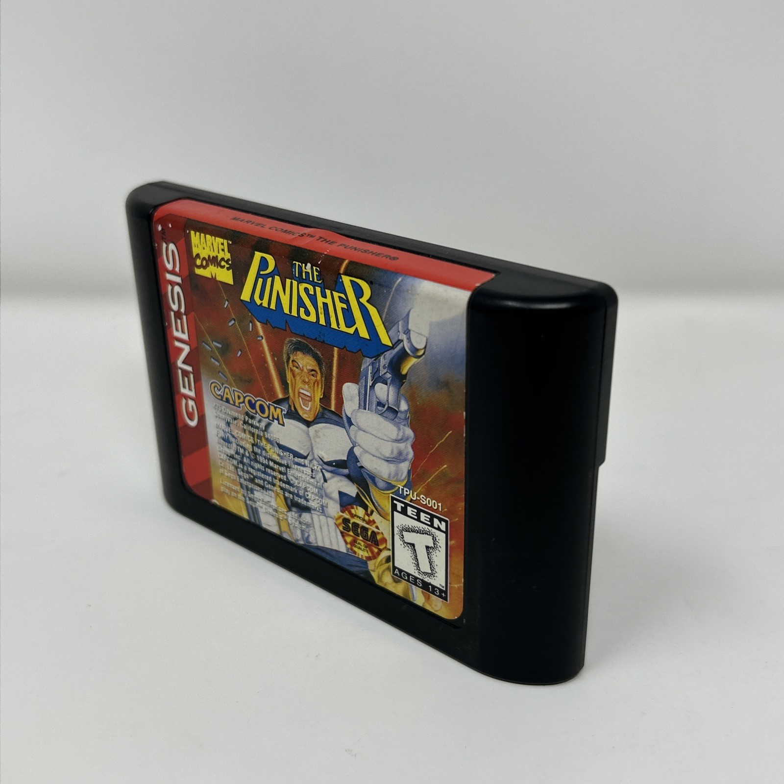 Punisher (Sega Genesis, 1994) Authentic With Reproduction Art