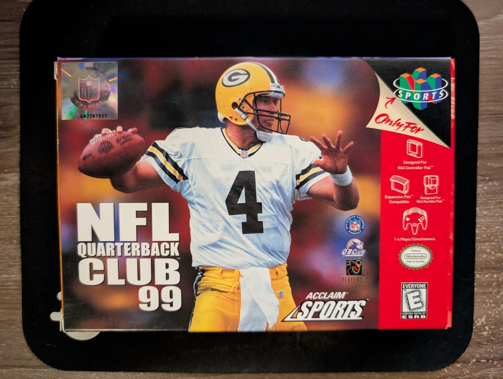 NFL Quarterback Club 99 (Nintendo 64 N64, 1998) Authentic – Poster – Tested