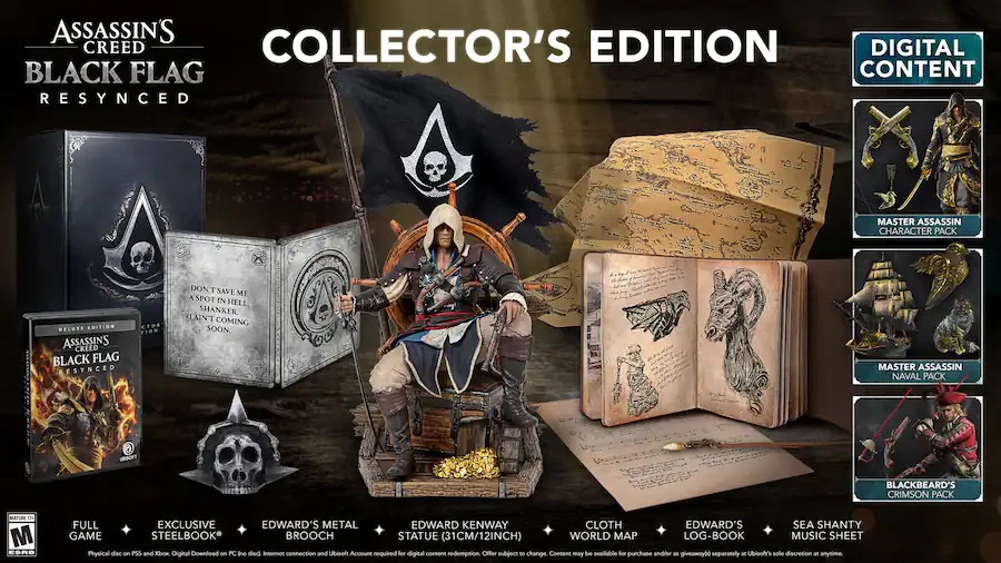Assassin’s Creed Black Flag Resynced PS5 Collector’s Edition (USA)🏴‍NEW PRESALE