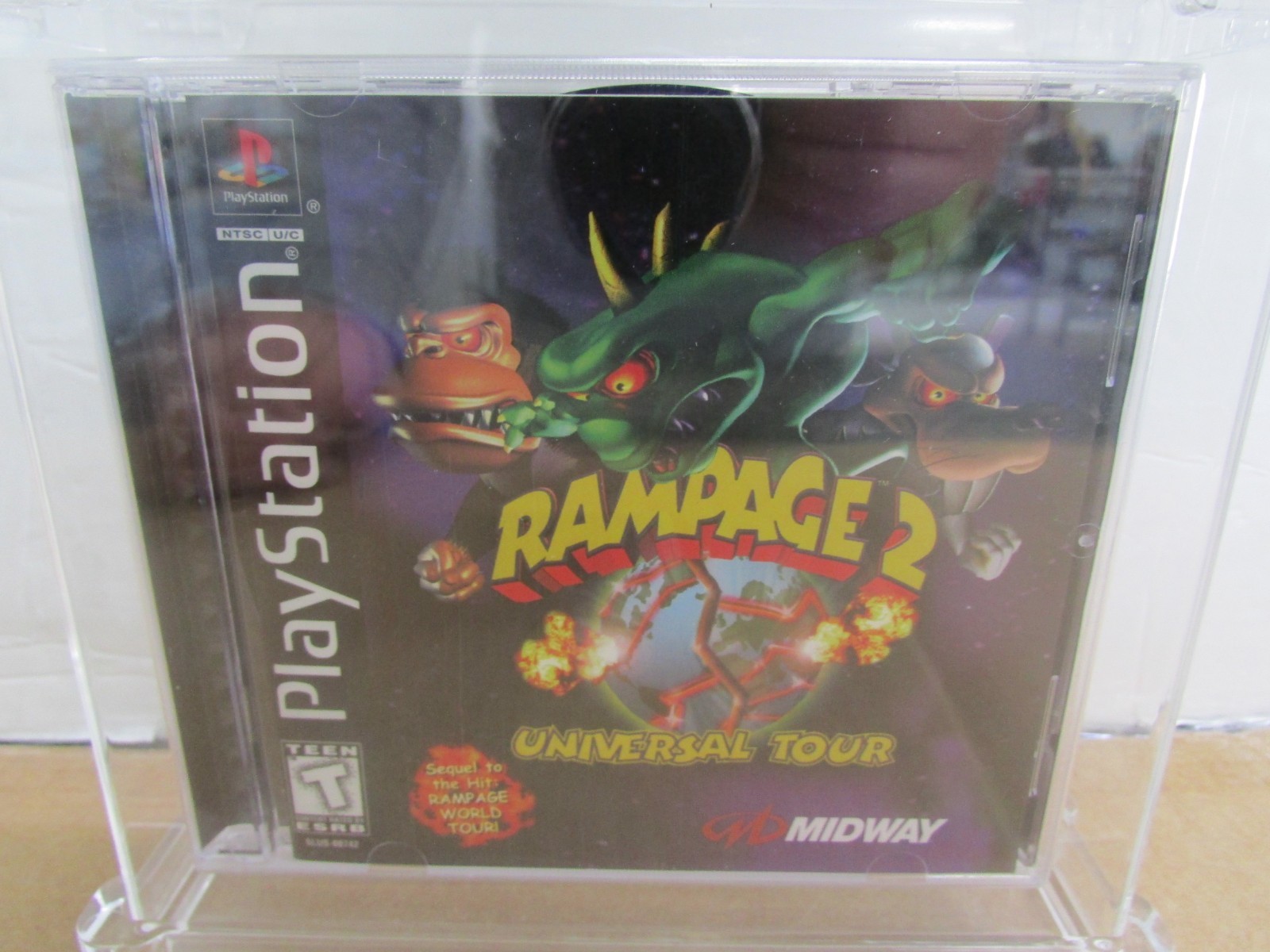 Rampage 2 Universal Tour GAME Playstation one game WATA CERTIFIED 9.0 *NEW*