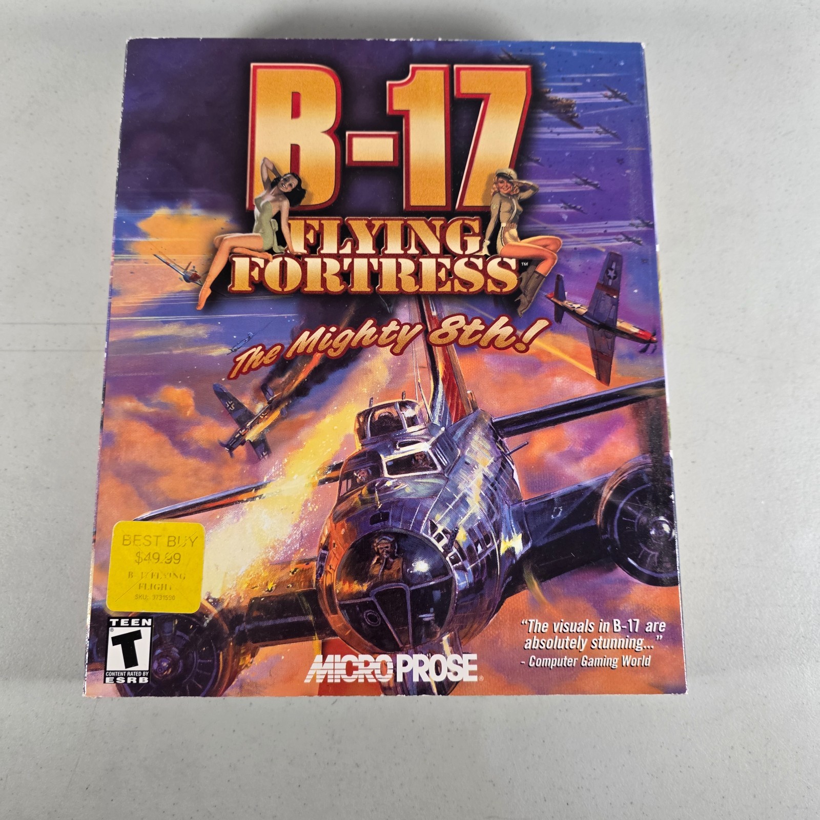 Big Box PC Game B‑17 Flying Fortress: The Mighty 8th • 2000 • MicroProse WWII