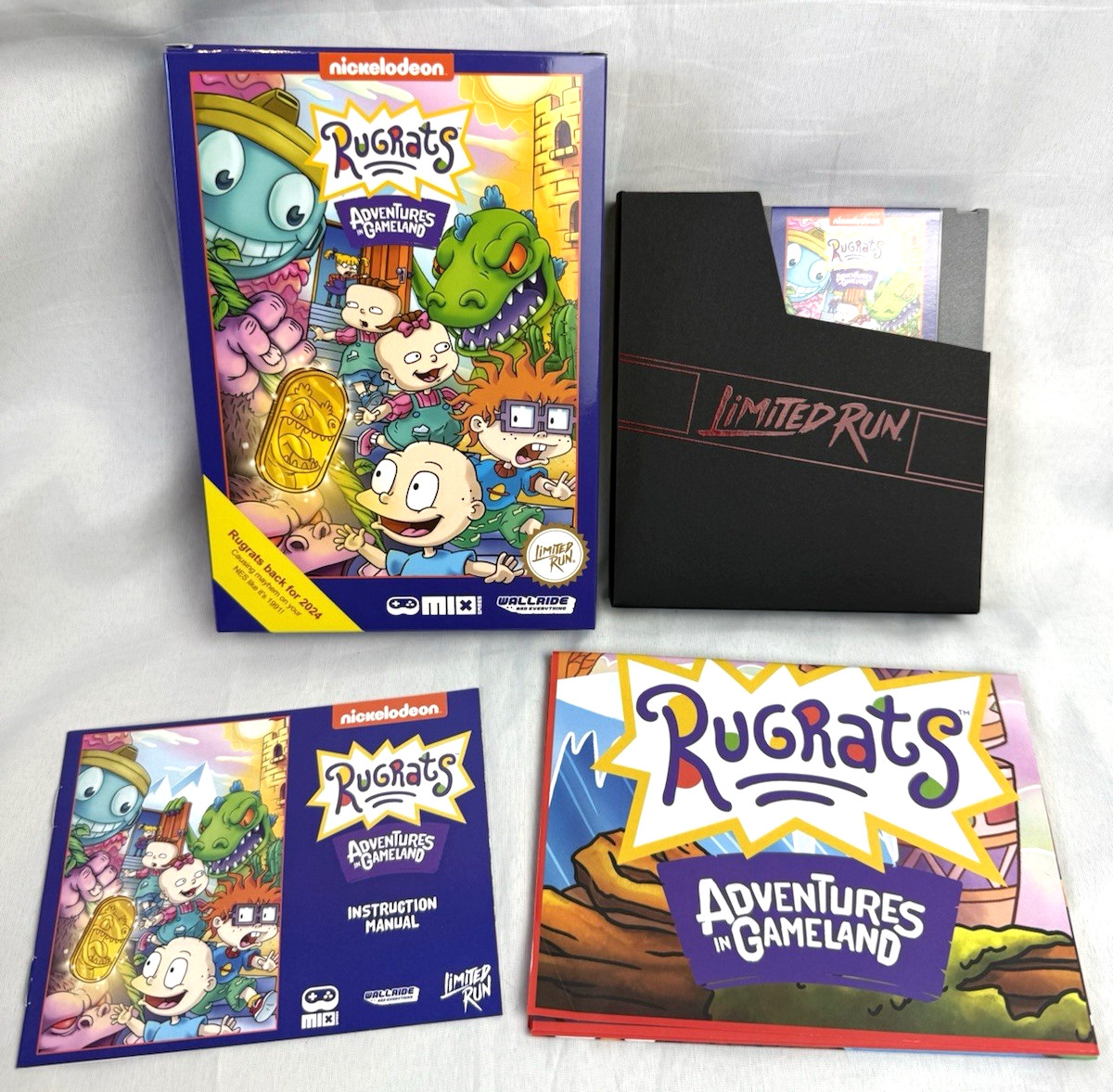 Rugrats Adventures in Gameland V1 NES Nintendo Limited Run Games – Complete!