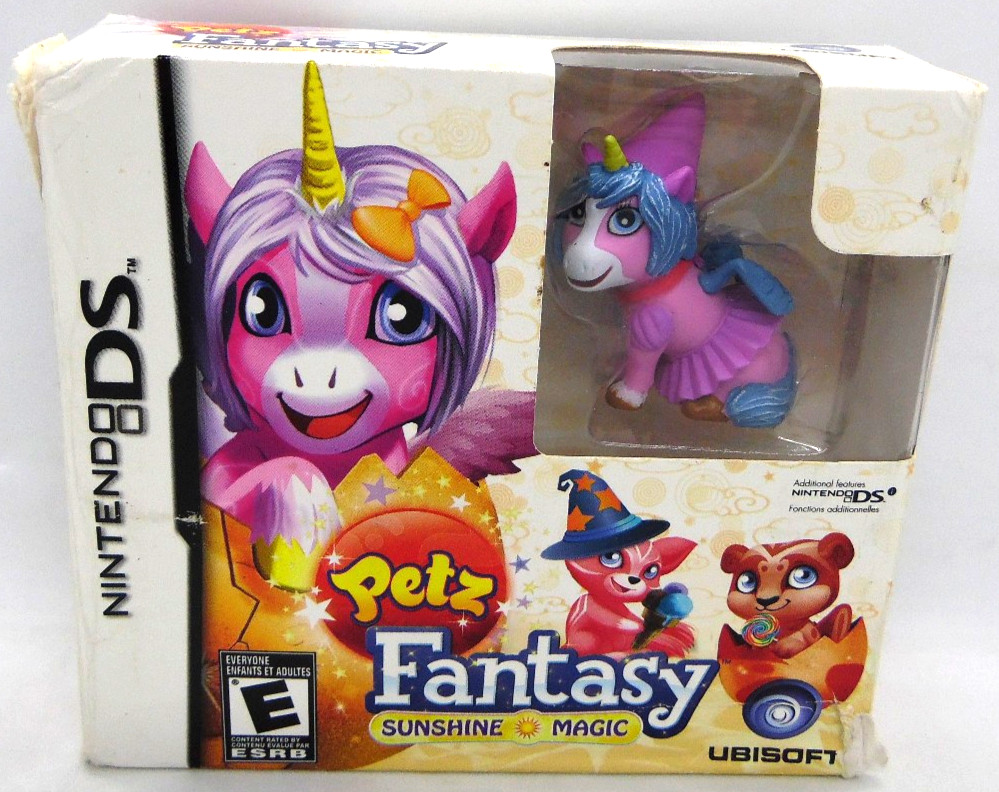 Petz Fantasy Sunshine Magic Nintendo DS Game With Toy Figure Sealed Rare