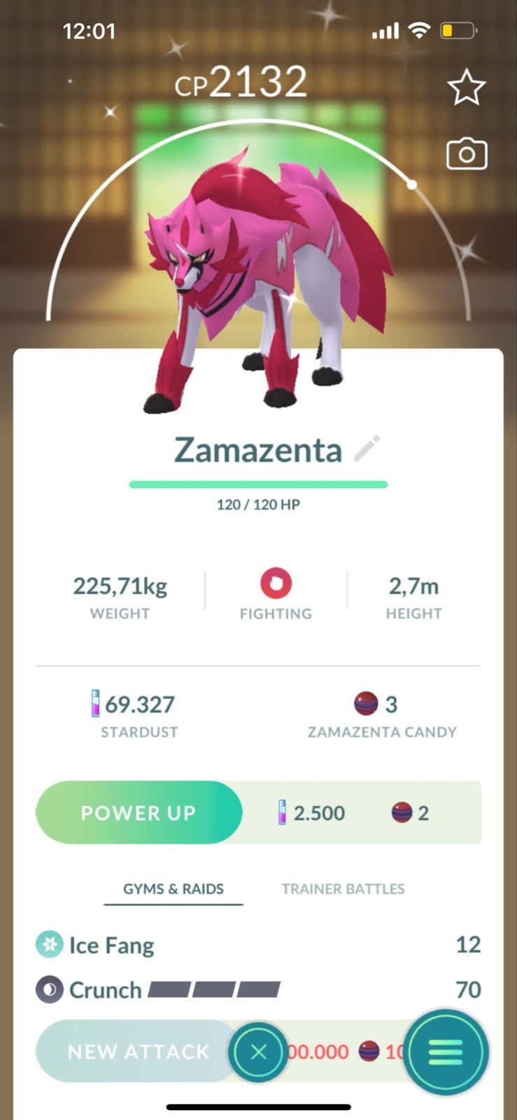 ✨ Shiny Zamazenta ✨ P T C – 80k stardust – Description