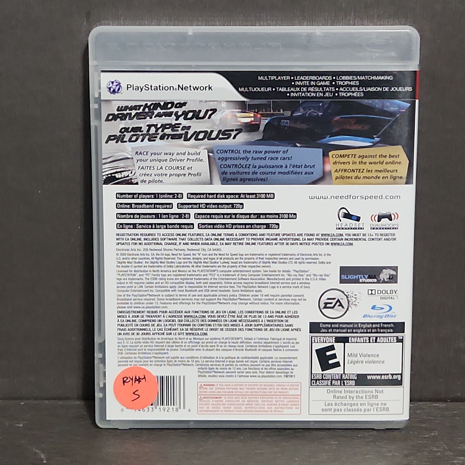 Need for Speed Shift PlayStation 3 PS3 CIB Game